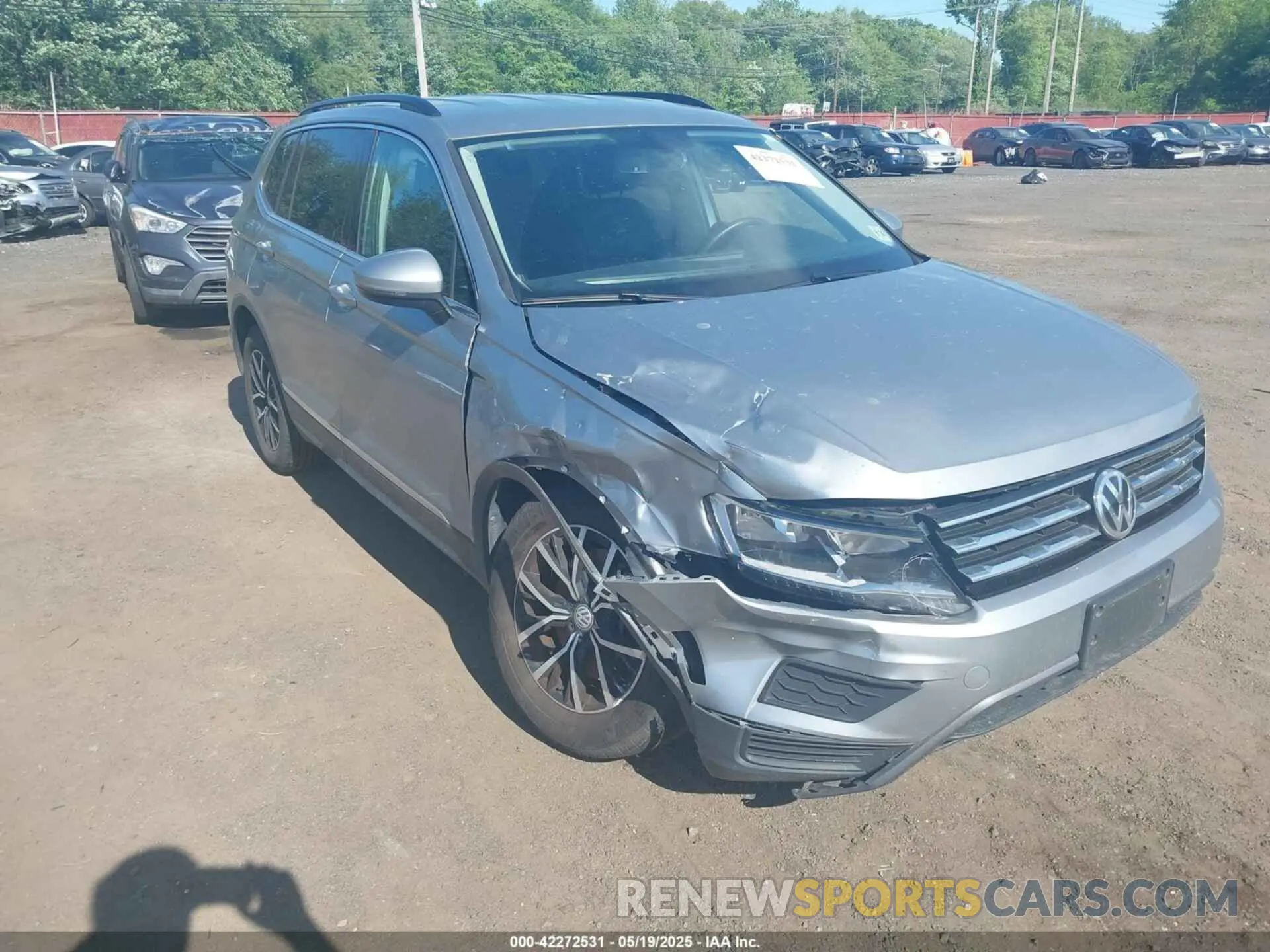 6 fotografías del automóvil dañado 3VV2B7AX1MM142823 VOLKSWAGEN TIGUAN 2021