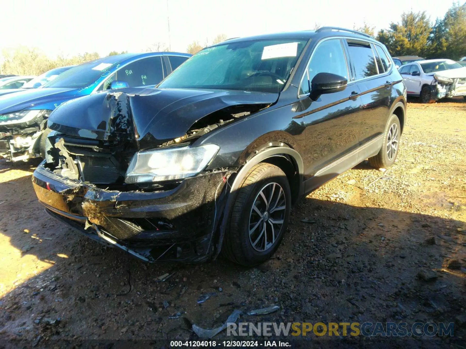 2 fotografías del automóvil dañado 3VV2B7AX2MM078856 VOLKSWAGEN TIGUAN 2021