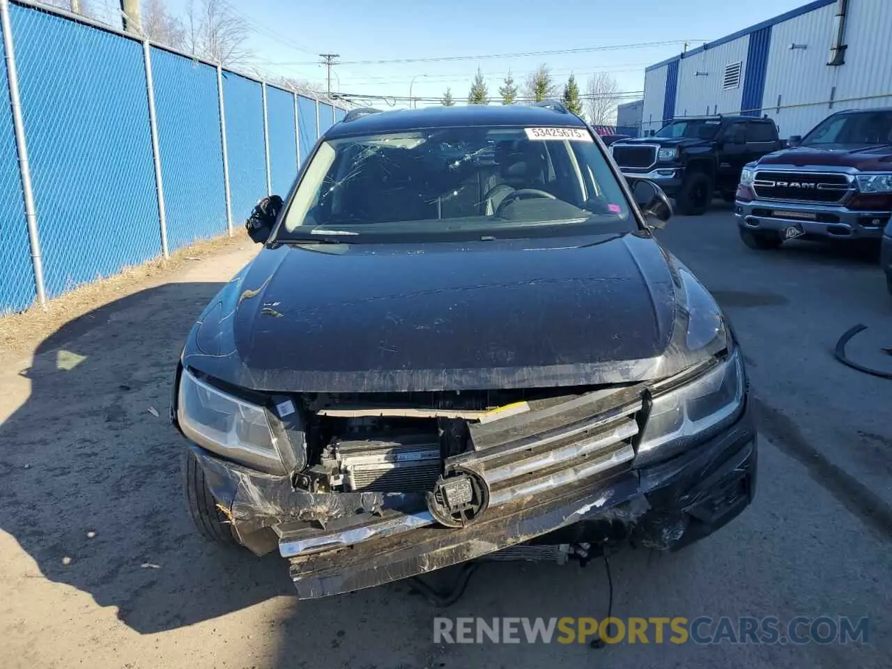5 fotografías del automóvil dañado 3VV2B7AX2MM083572 VOLKSWAGEN TIGUAN 2021