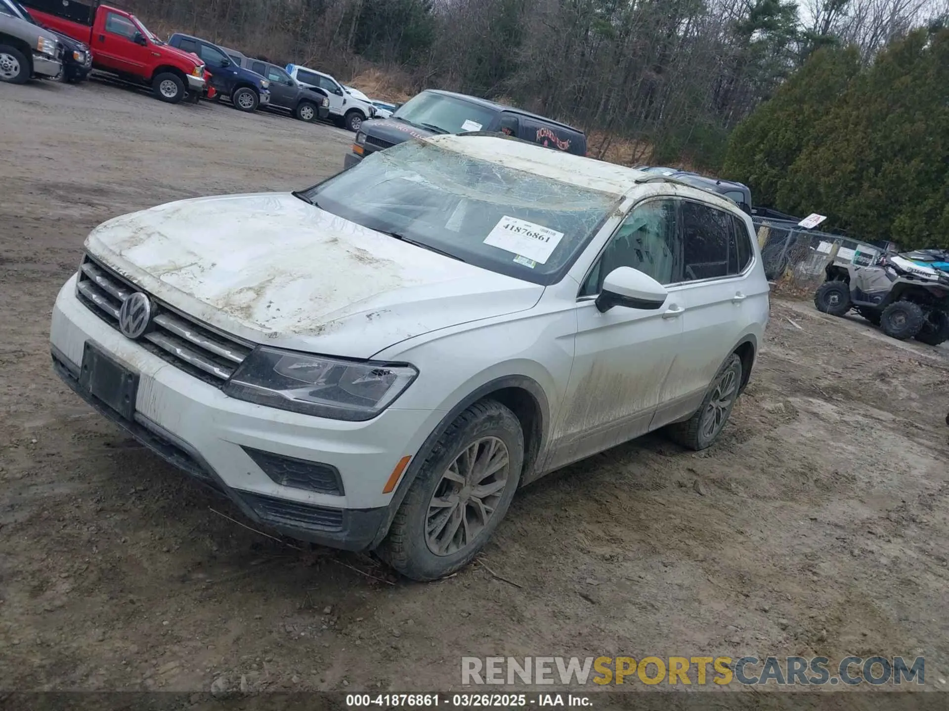 2 fotografías del automóvil dañado 3VV2B7AX4MM009456 VOLKSWAGEN TIGUAN 2021