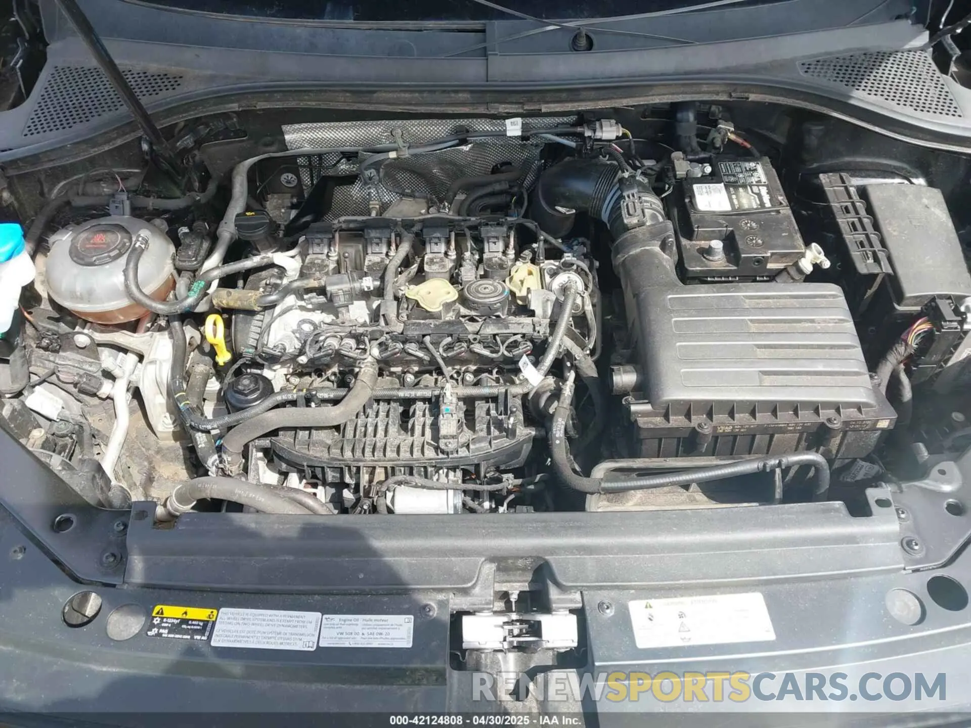 10 fotografías del automóvil dañado 3VV2B7AX4MM050282 VOLKSWAGEN TIGUAN 2021