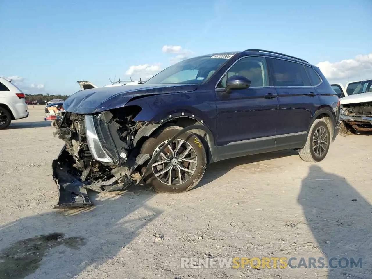 1 fotografías del automóvil dañado 3VV2B7AX5MM095926 VOLKSWAGEN TIGUAN 2021