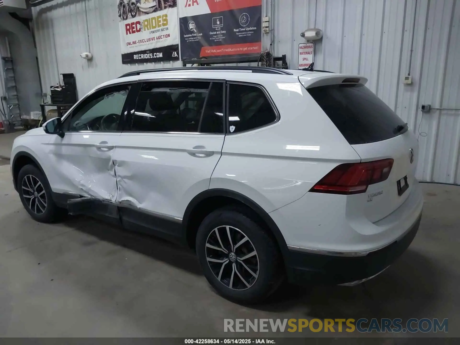 3 fotografías del automóvil dañado 3VV2B7AX5MM142338 VOLKSWAGEN TIGUAN 2021