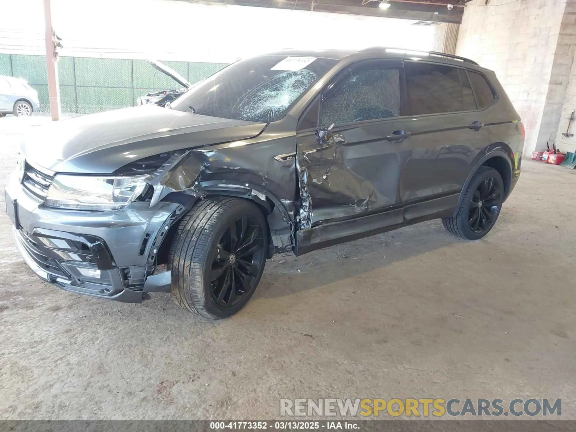 2 fotografías del automóvil dañado 3VV2B7AX6MM070839 VOLKSWAGEN TIGUAN 2021