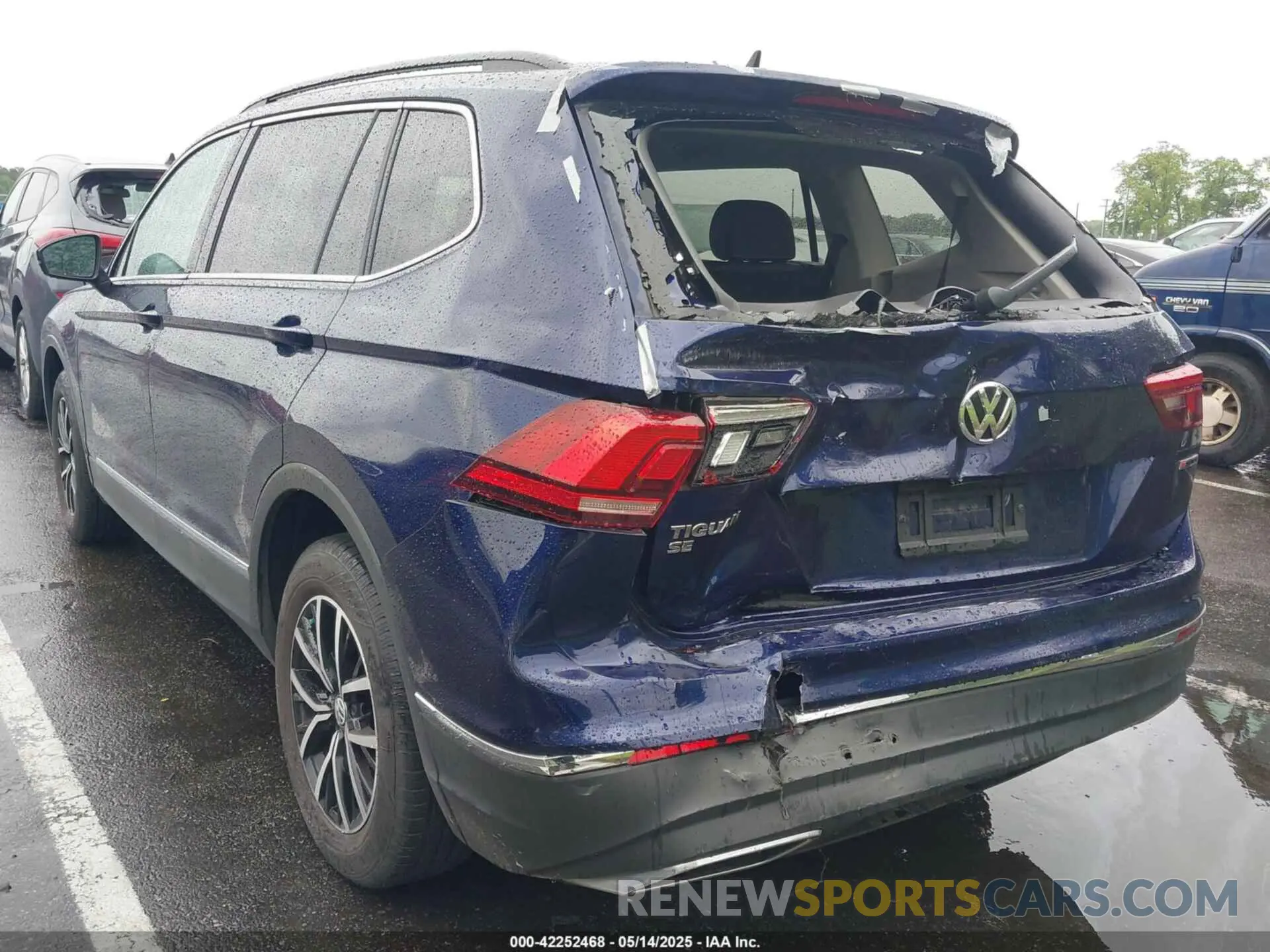 3 fotografías del automóvil dañado 3VV2B7AX6MM093344 VOLKSWAGEN TIGUAN 2021