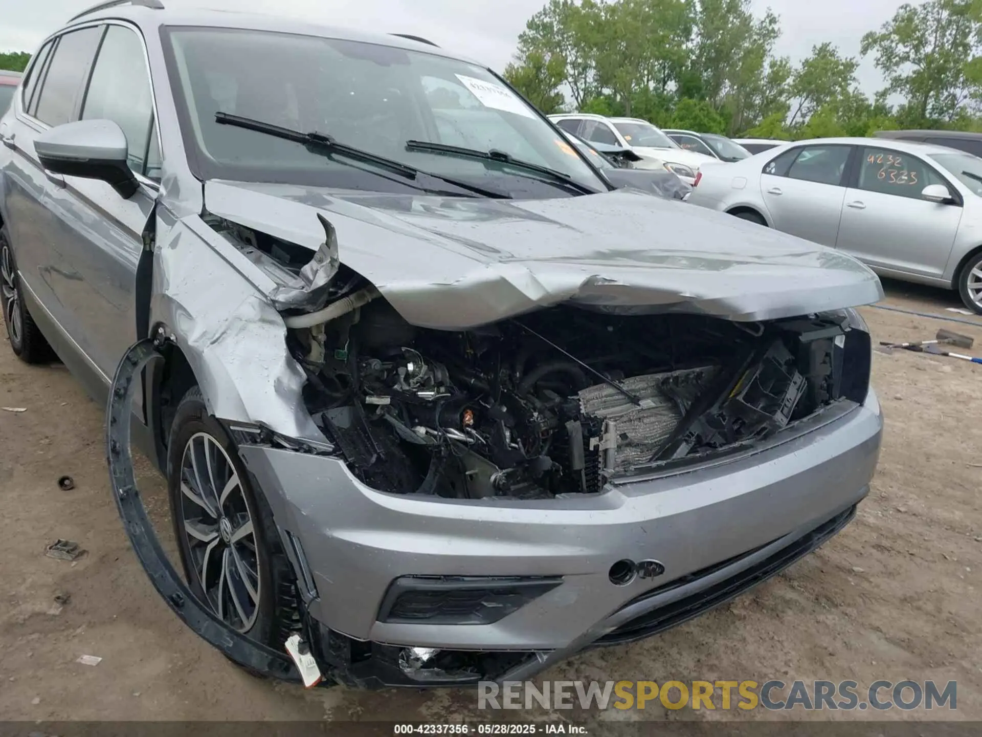 6 fotografías del automóvil dañado 3VV2B7AX7MM005224 VOLKSWAGEN TIGUAN 2021