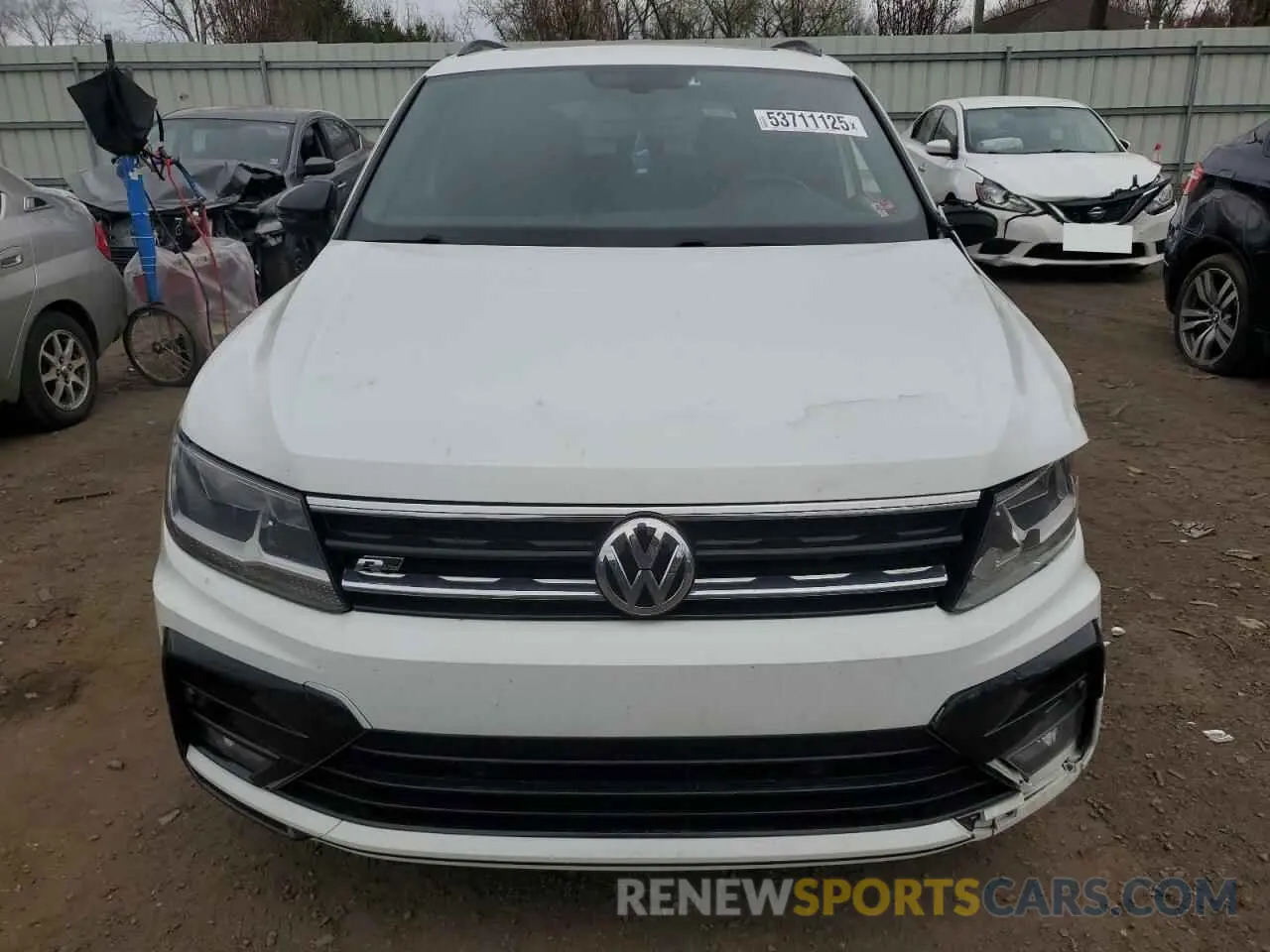 5 fotografías del automóvil dañado 3VV2B7AX8MM021965 VOLKSWAGEN TIGUAN 2021