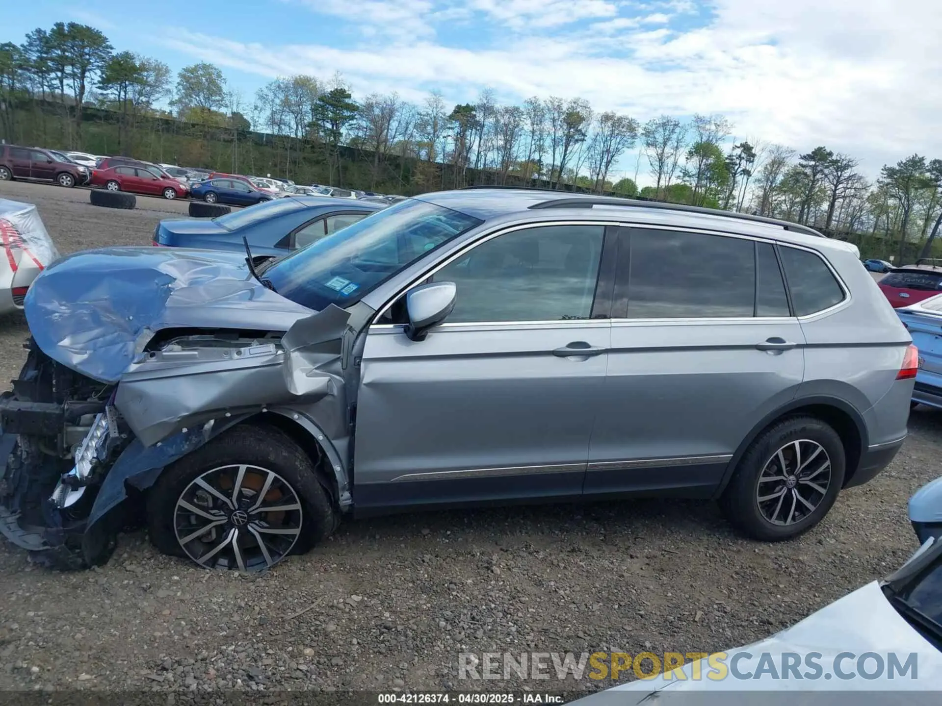 14 fotografías del automóvil dañado 3VV2B7AX9MM135540 VOLKSWAGEN TIGUAN 2021