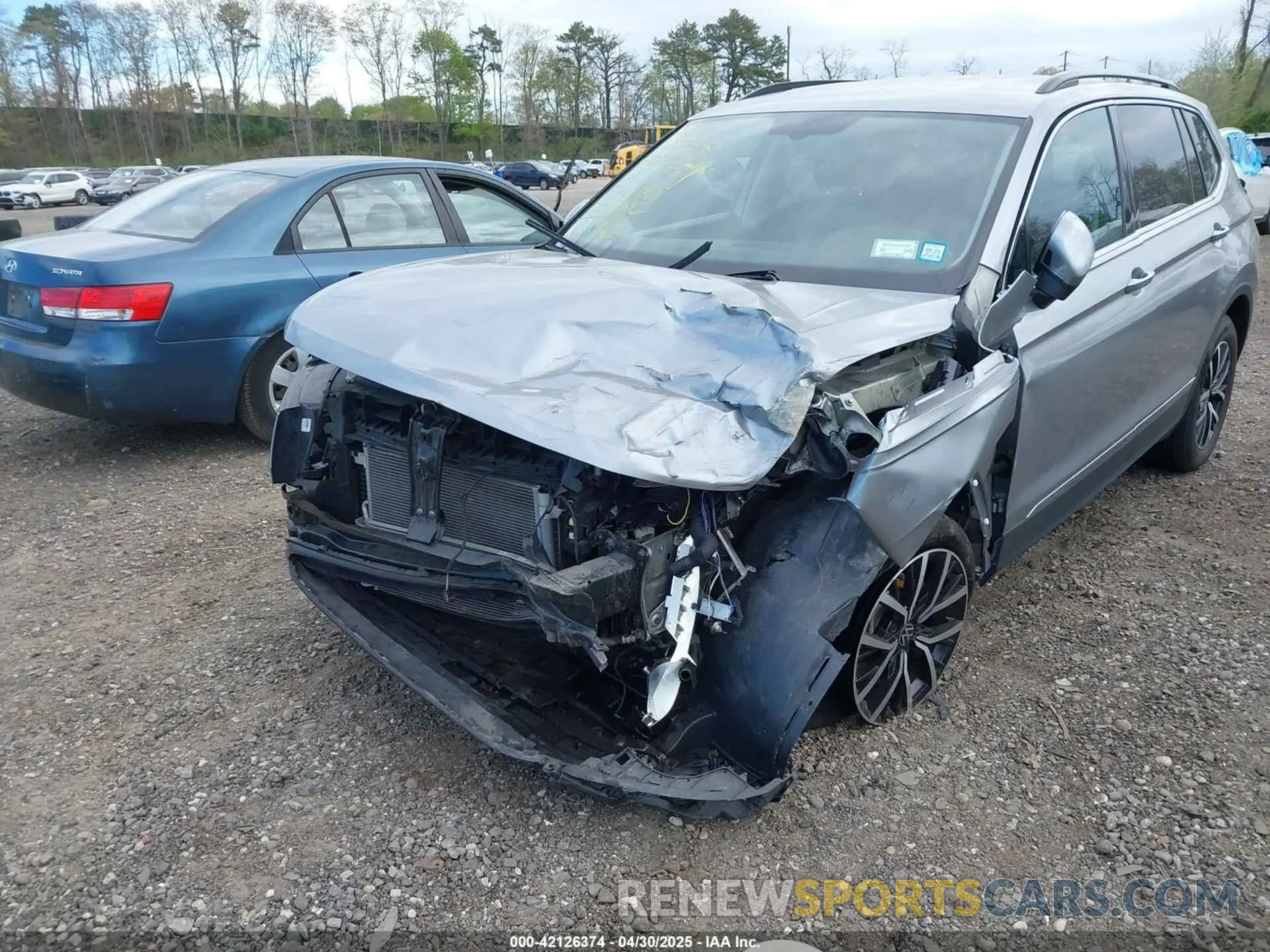 6 fotografías del automóvil dañado 3VV2B7AX9MM135540 VOLKSWAGEN TIGUAN 2021