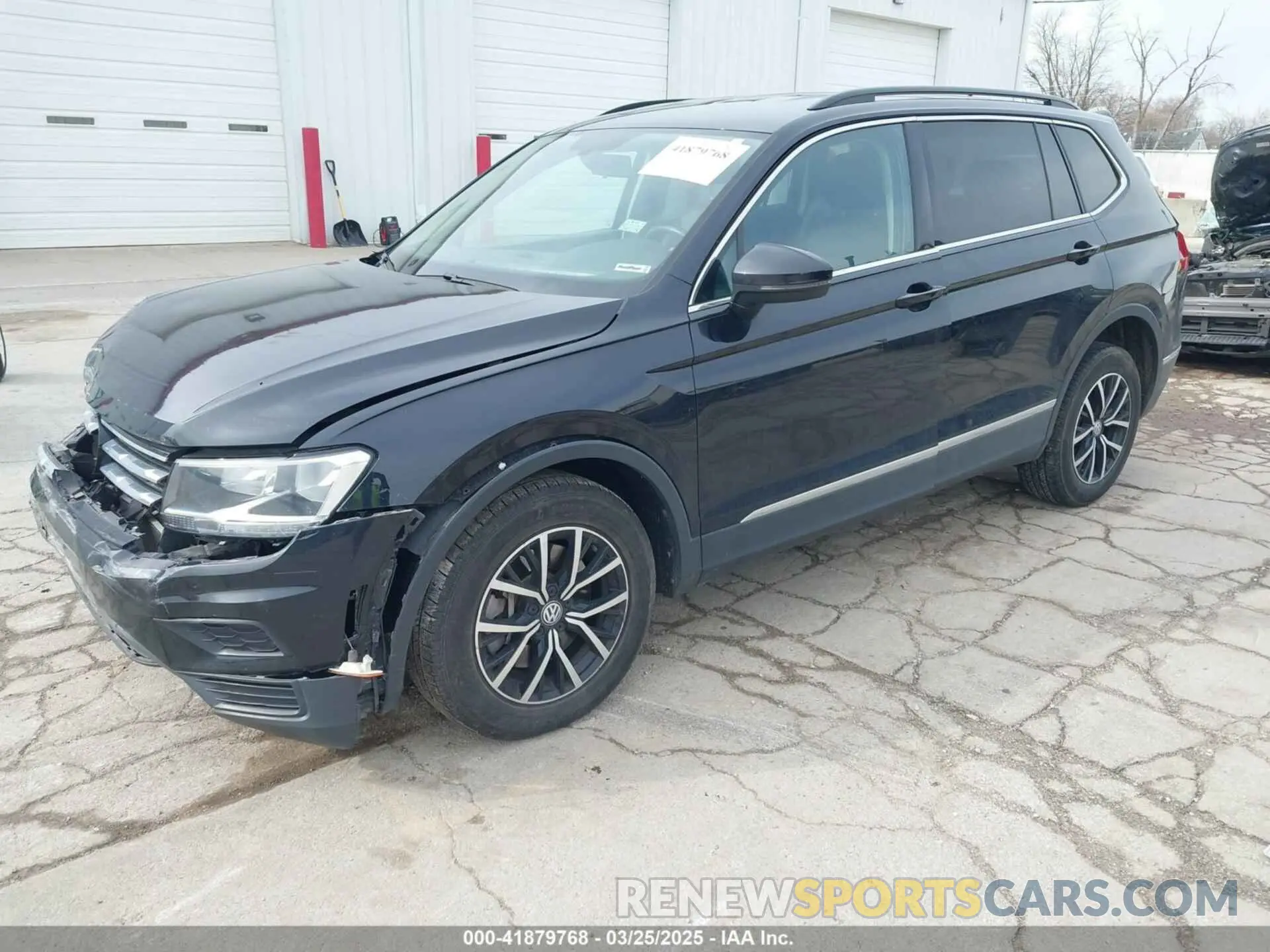 2 fotografías del automóvil dañado 3VV2B7AXXMM057849 VOLKSWAGEN TIGUAN 2021