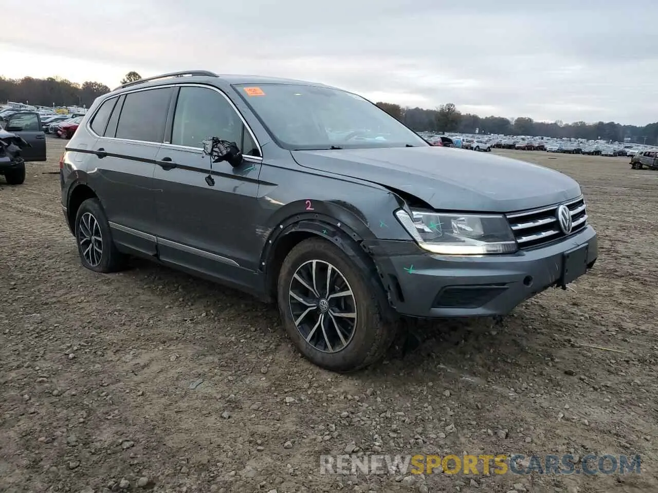 4 fotografías del automóvil dañado 3VV2B7AXXMM091676 VOLKSWAGEN TIGUAN 2021