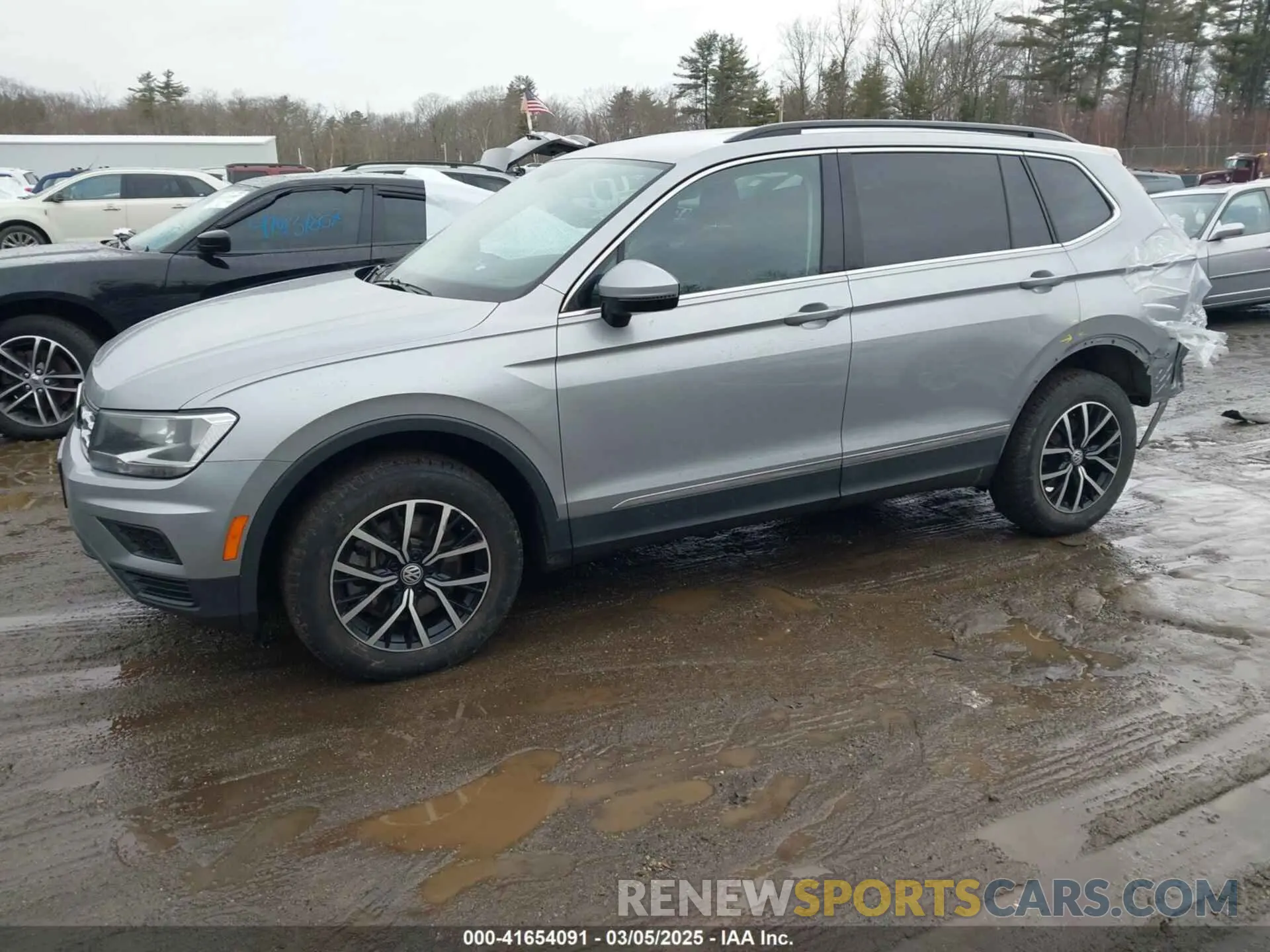 2 fotografías del automóvil dañado 3VV2B7AXXMM101512 VOLKSWAGEN TIGUAN 2021