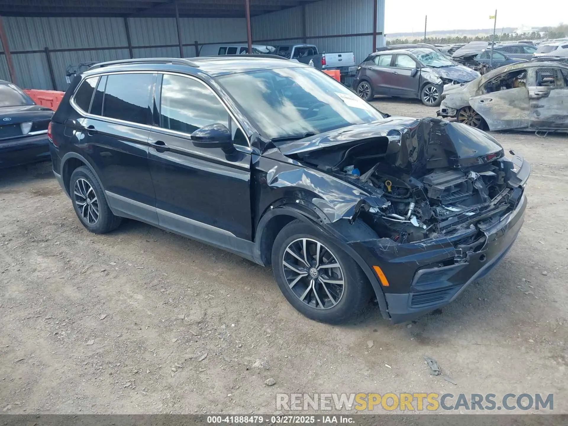 1 fotografías del automóvil dañado 3VV3B7AX3MM157702 VOLKSWAGEN TIGUAN 2021
