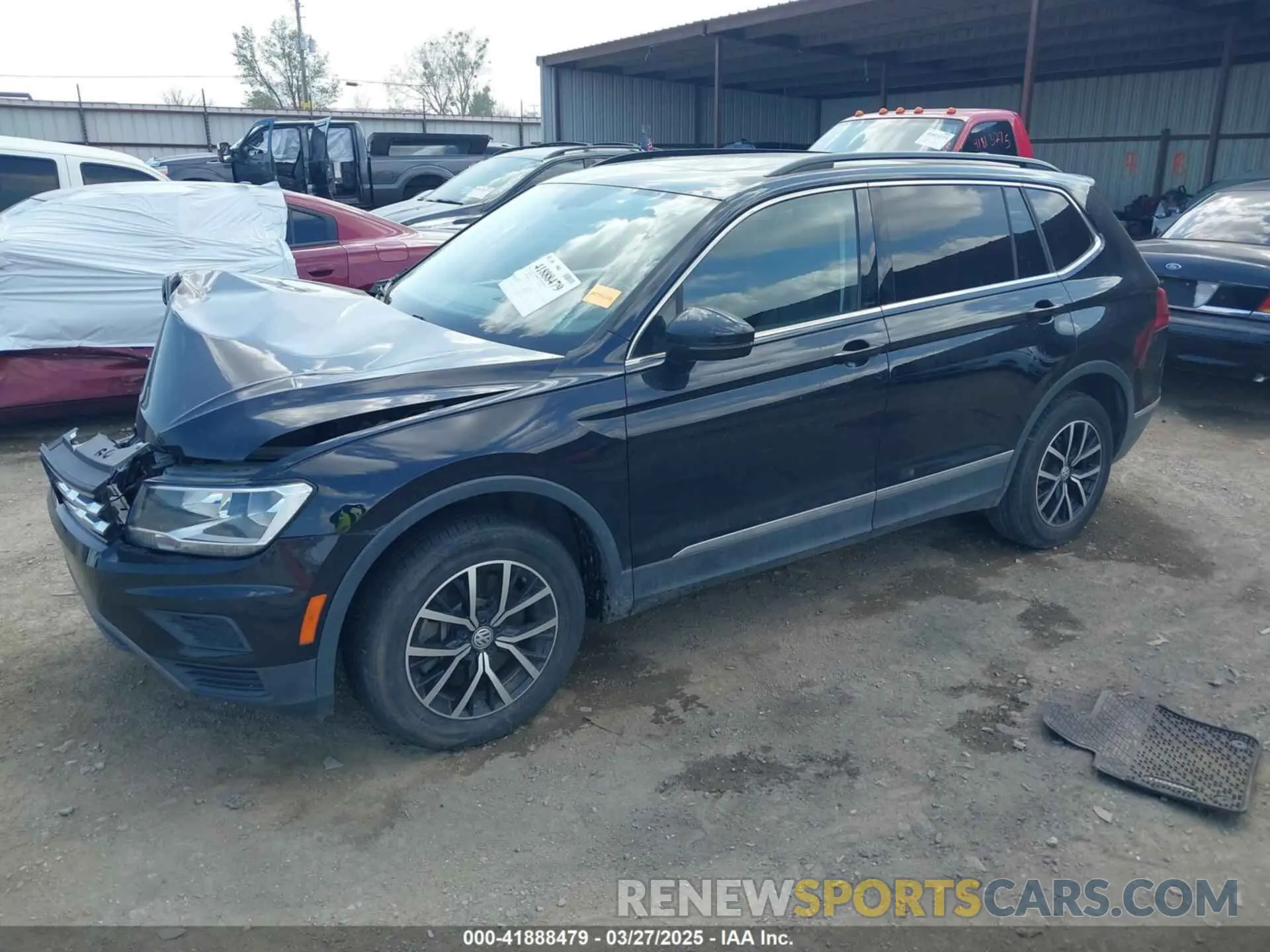 2 fotografías del automóvil dañado 3VV3B7AX3MM157702 VOLKSWAGEN TIGUAN 2021