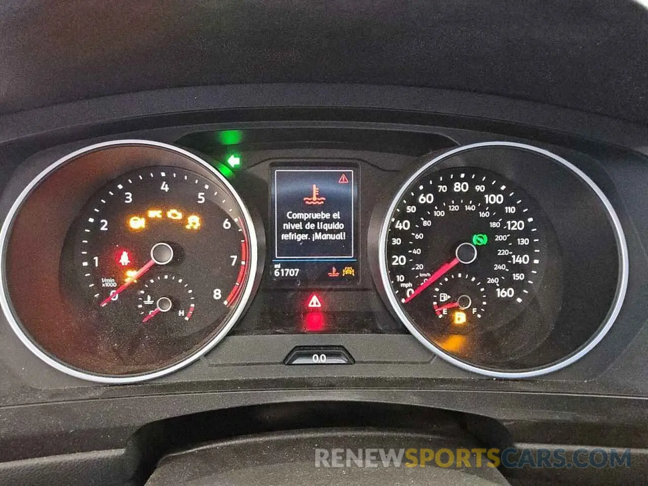 9 fotografías del automóvil dañado 3VV3B7AX5MM112244 VOLKSWAGEN TIGUAN 2021