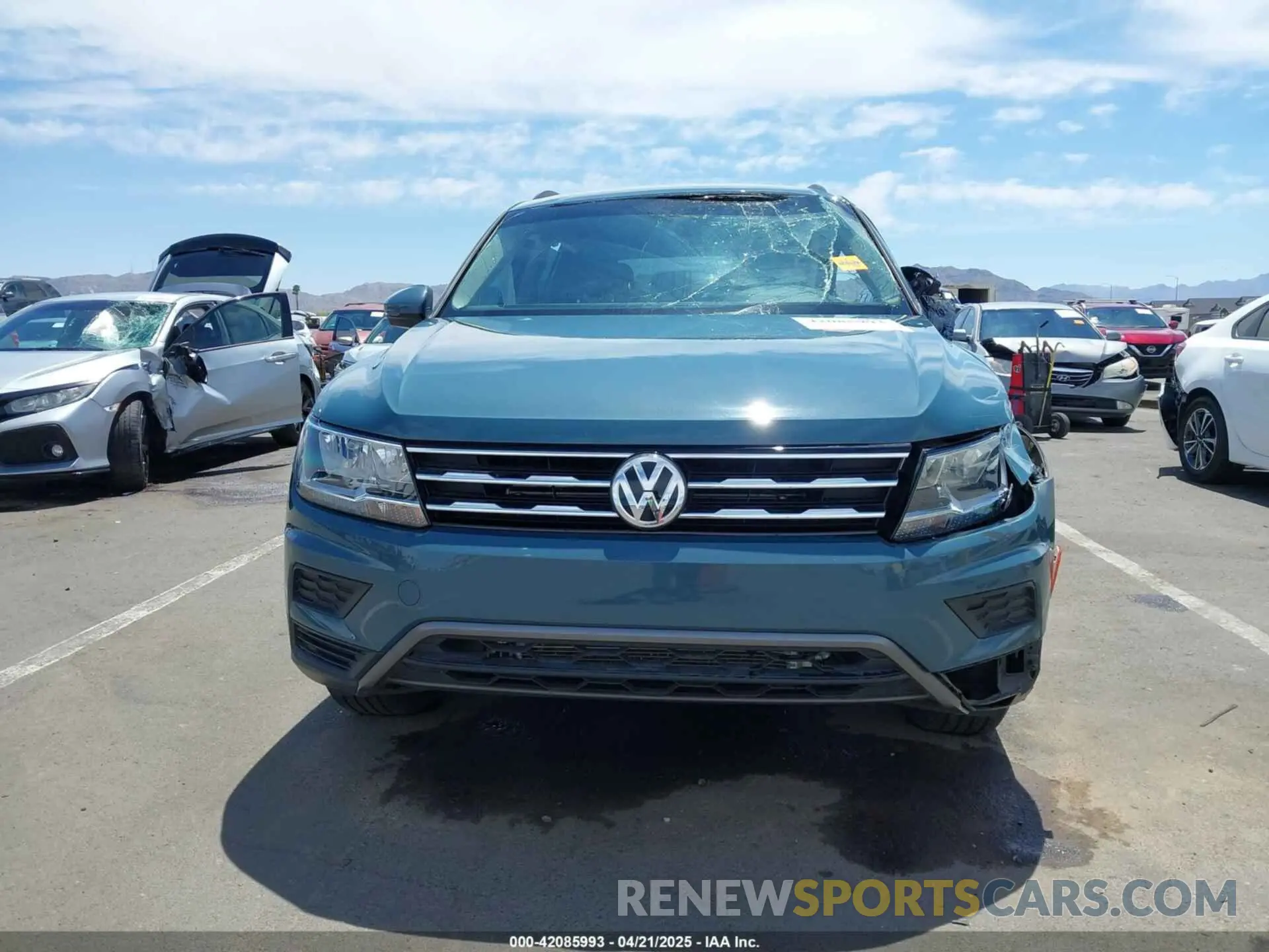 12 fotografías del automóvil dañado 3VV3B7AX5MM146829 VOLKSWAGEN TIGUAN 2021