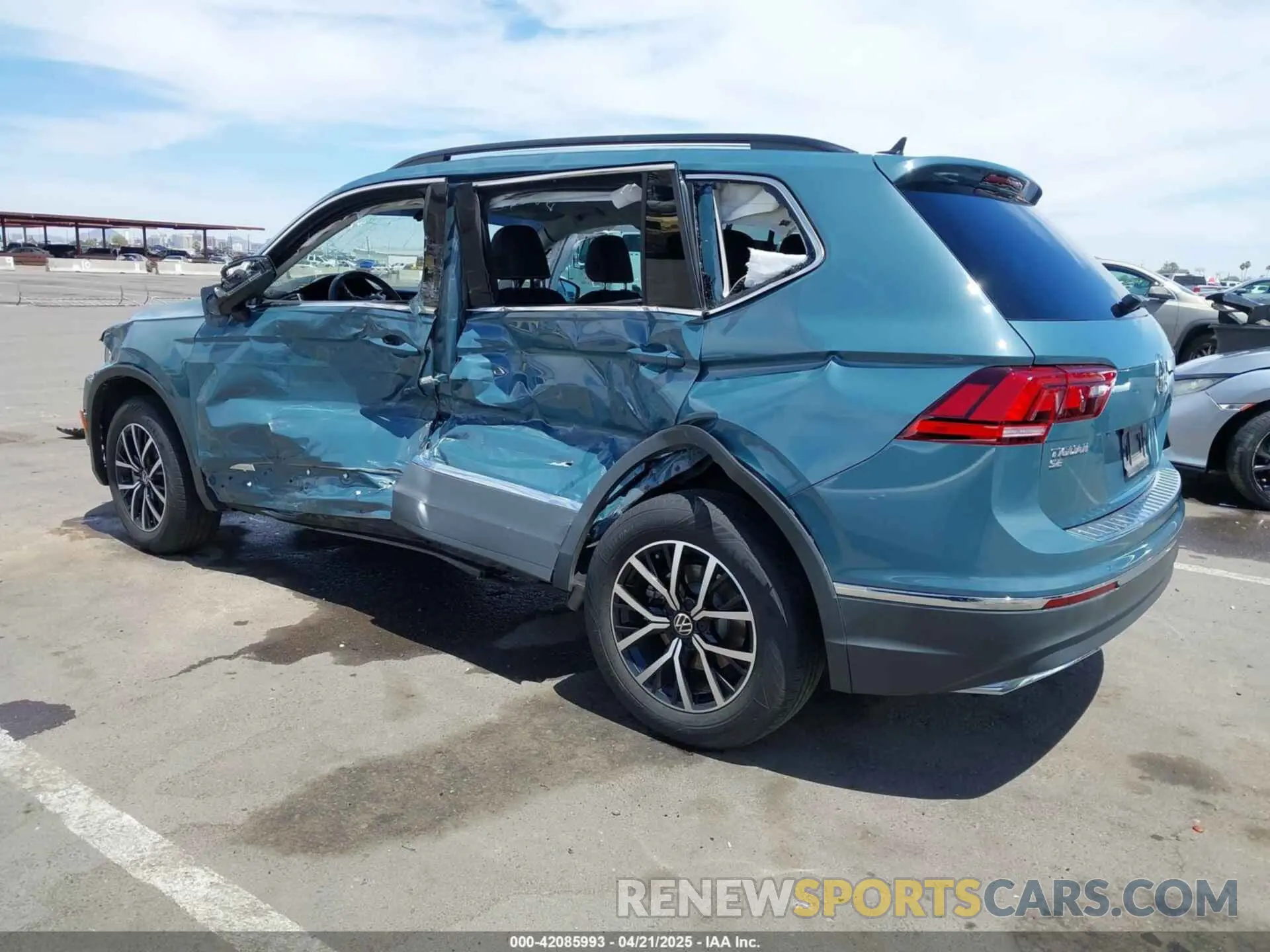 6 fotografías del automóvil dañado 3VV3B7AX5MM146829 VOLKSWAGEN TIGUAN 2021