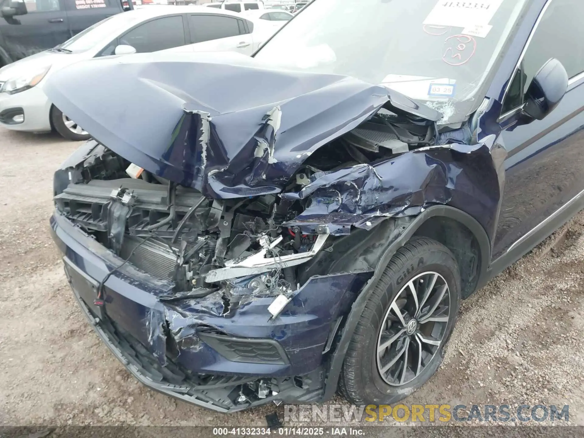 6 fotografías del automóvil dañado 3VV3B7AX7MM122368 VOLKSWAGEN TIGUAN 2021