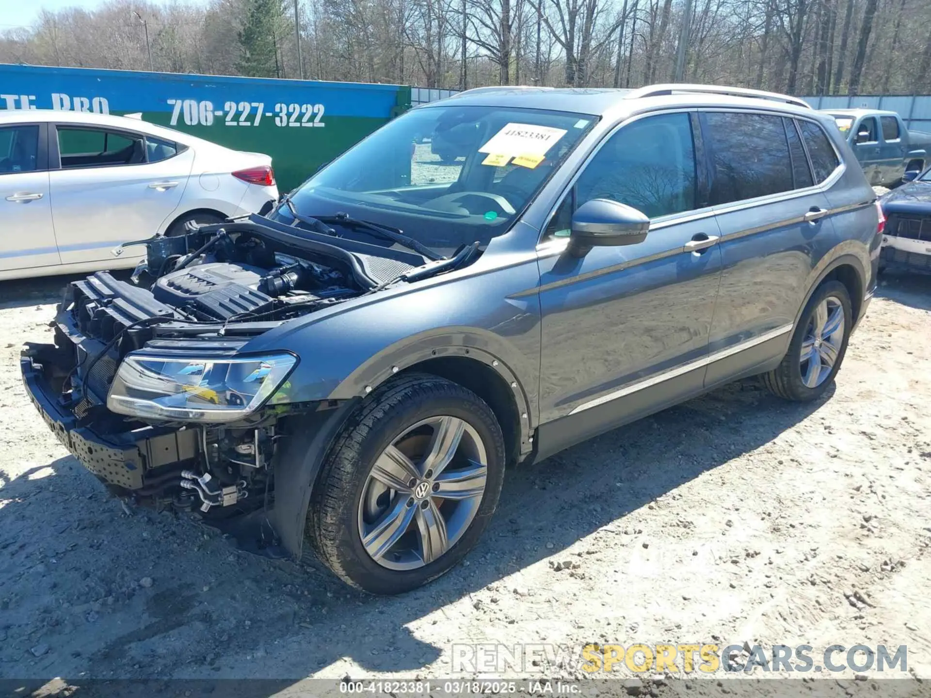 2 fotografías del automóvil dañado 3VV3B7AX8MM029357 VOLKSWAGEN TIGUAN 2021
