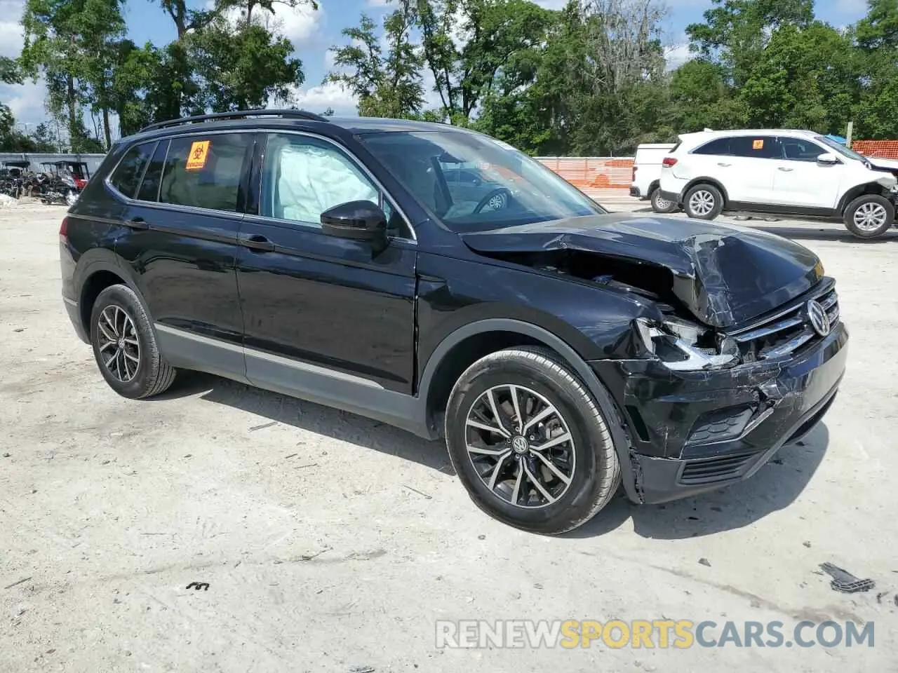 4 fotografías del automóvil dañado 3VV3B7AX8MM115395 VOLKSWAGEN TIGUAN 2021