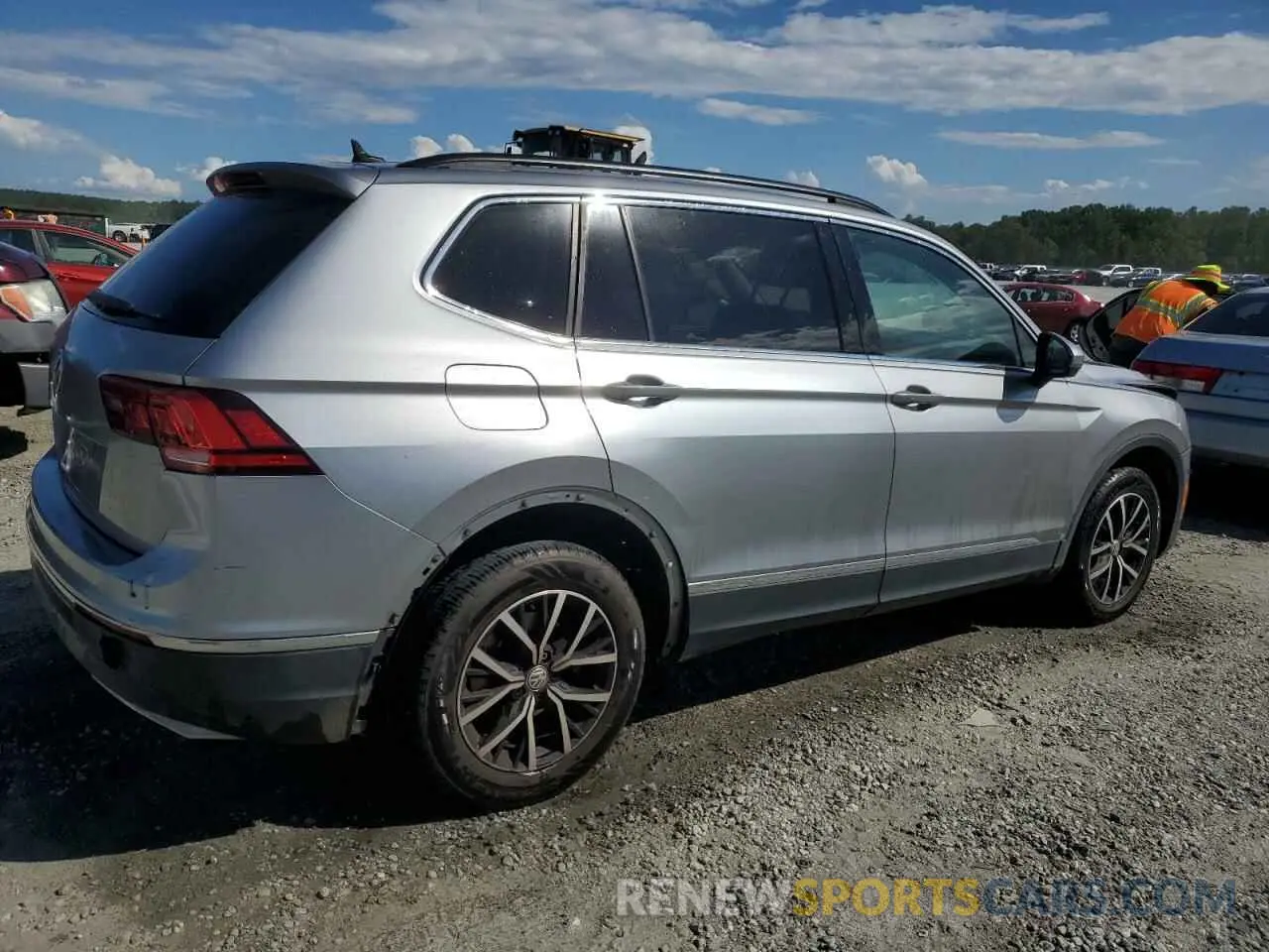 3 fotografías del automóvil dañado 3VV3B7AXXMM005416 VOLKSWAGEN TIGUAN 2021