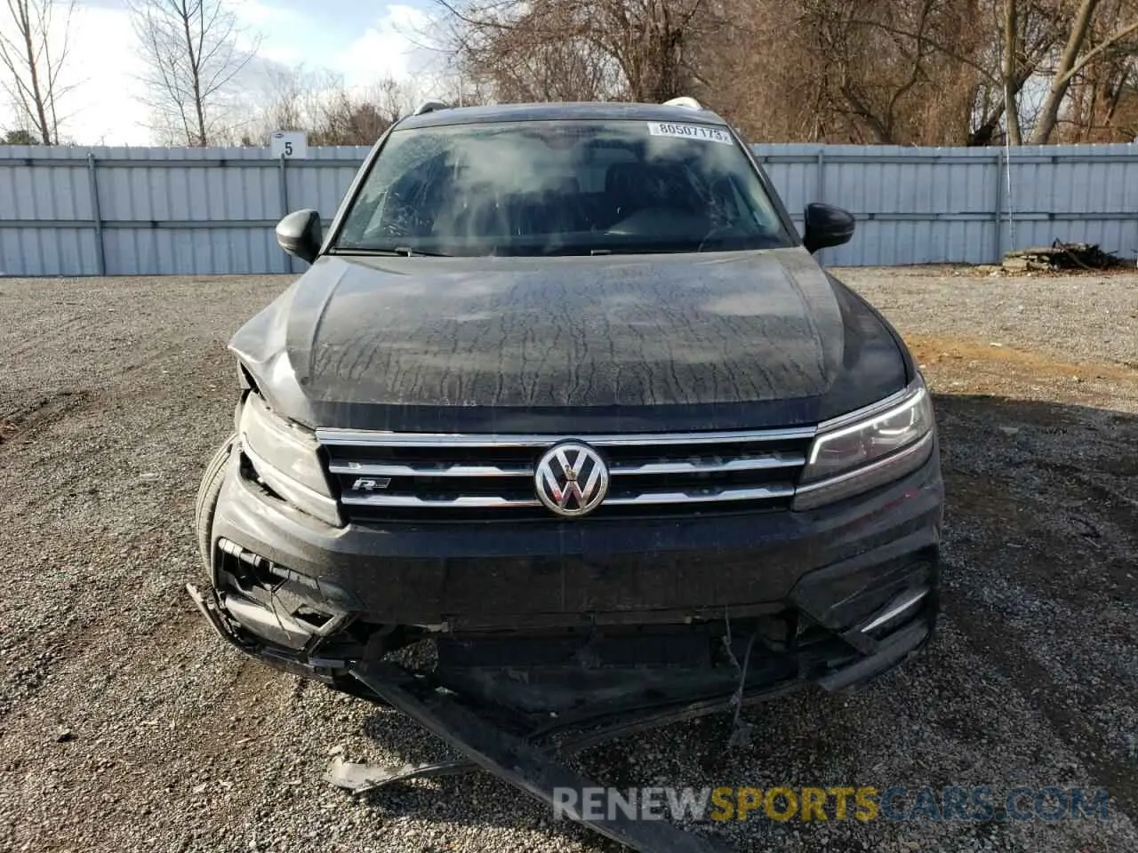 9 fotografías del automóvil dañado 3VV4B7AX4MM135390 VOLKSWAGEN TIGUAN 2021