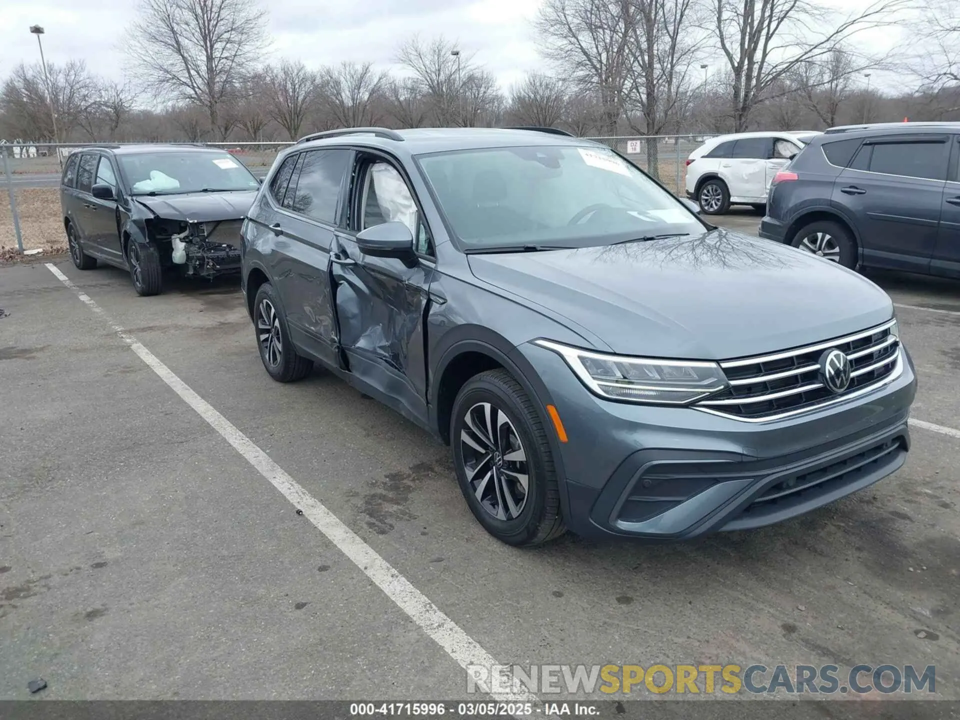 6 fotografías del automóvil dañado 3VV0B7AX1NM042942 VOLKSWAGEN TIGUAN 2022