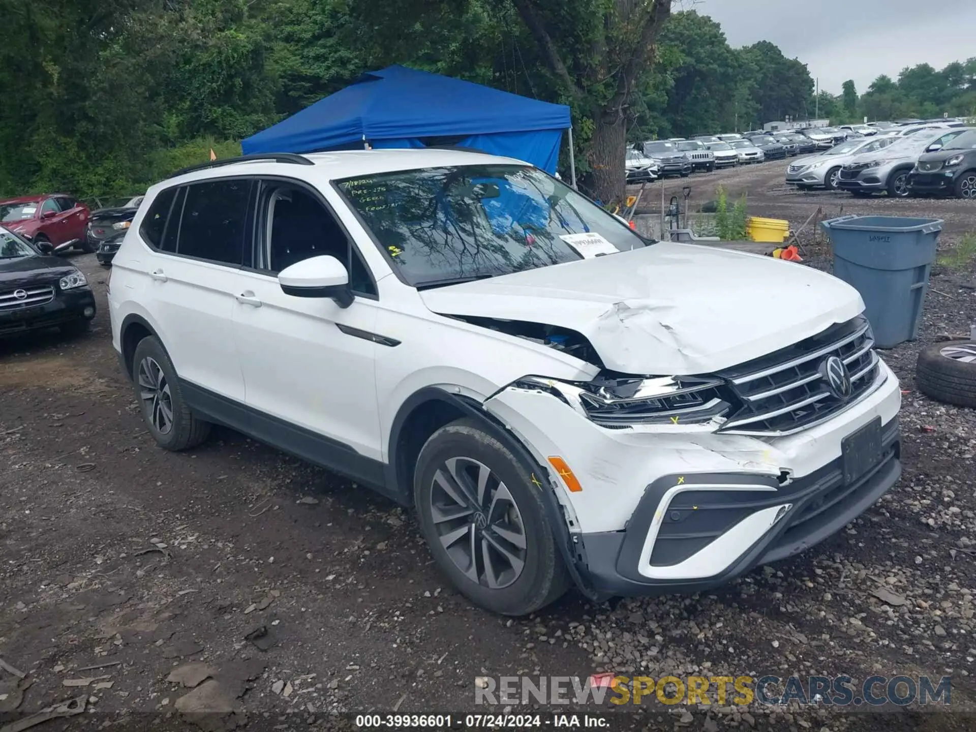1 fotografías del automóvil dañado 3VV0B7AX2NM080597 VOLKSWAGEN TIGUAN 2022