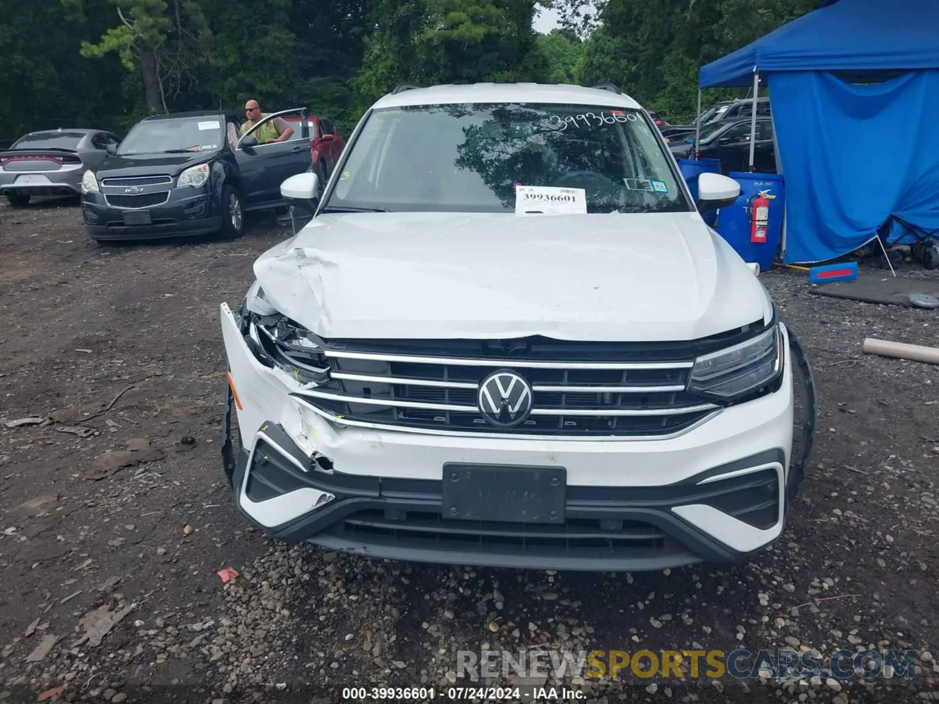 12 fotografías del automóvil dañado 3VV0B7AX2NM080597 VOLKSWAGEN TIGUAN 2022