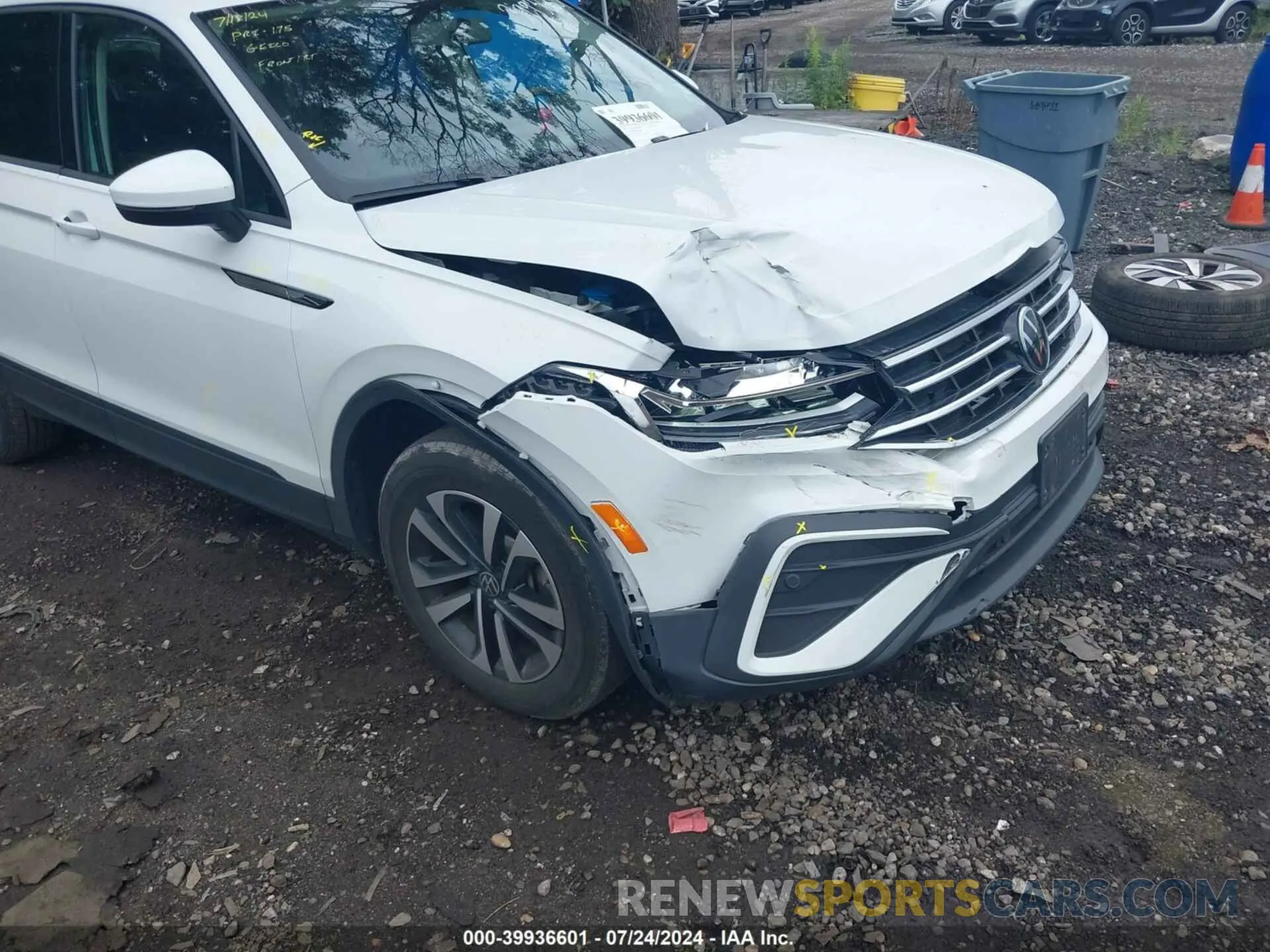 6 fotografías del automóvil dañado 3VV0B7AX2NM080597 VOLKSWAGEN TIGUAN 2022