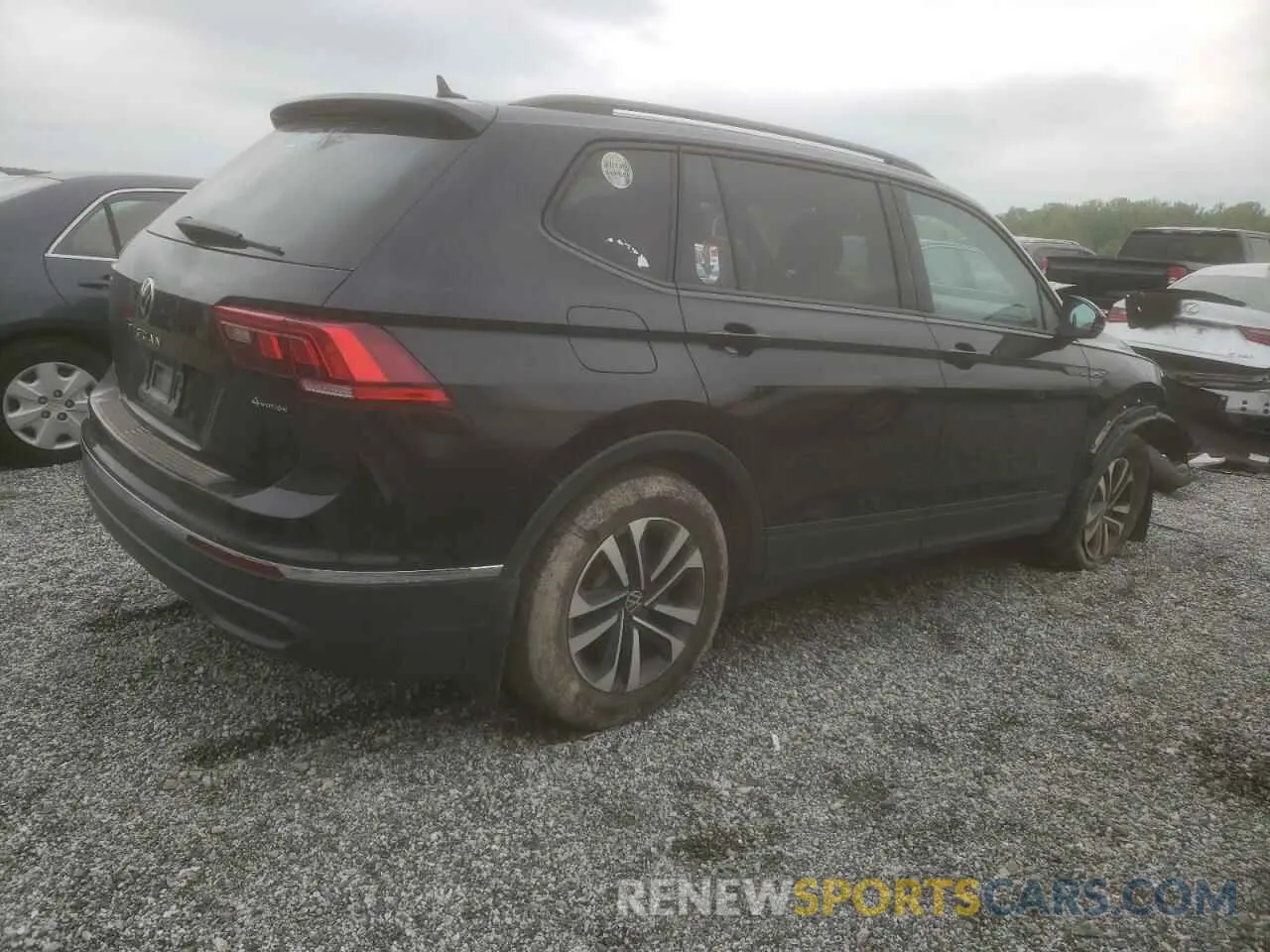 3 fotografías del automóvil dañado 3VV0B7AX3NM076297 VOLKSWAGEN TIGUAN 2022