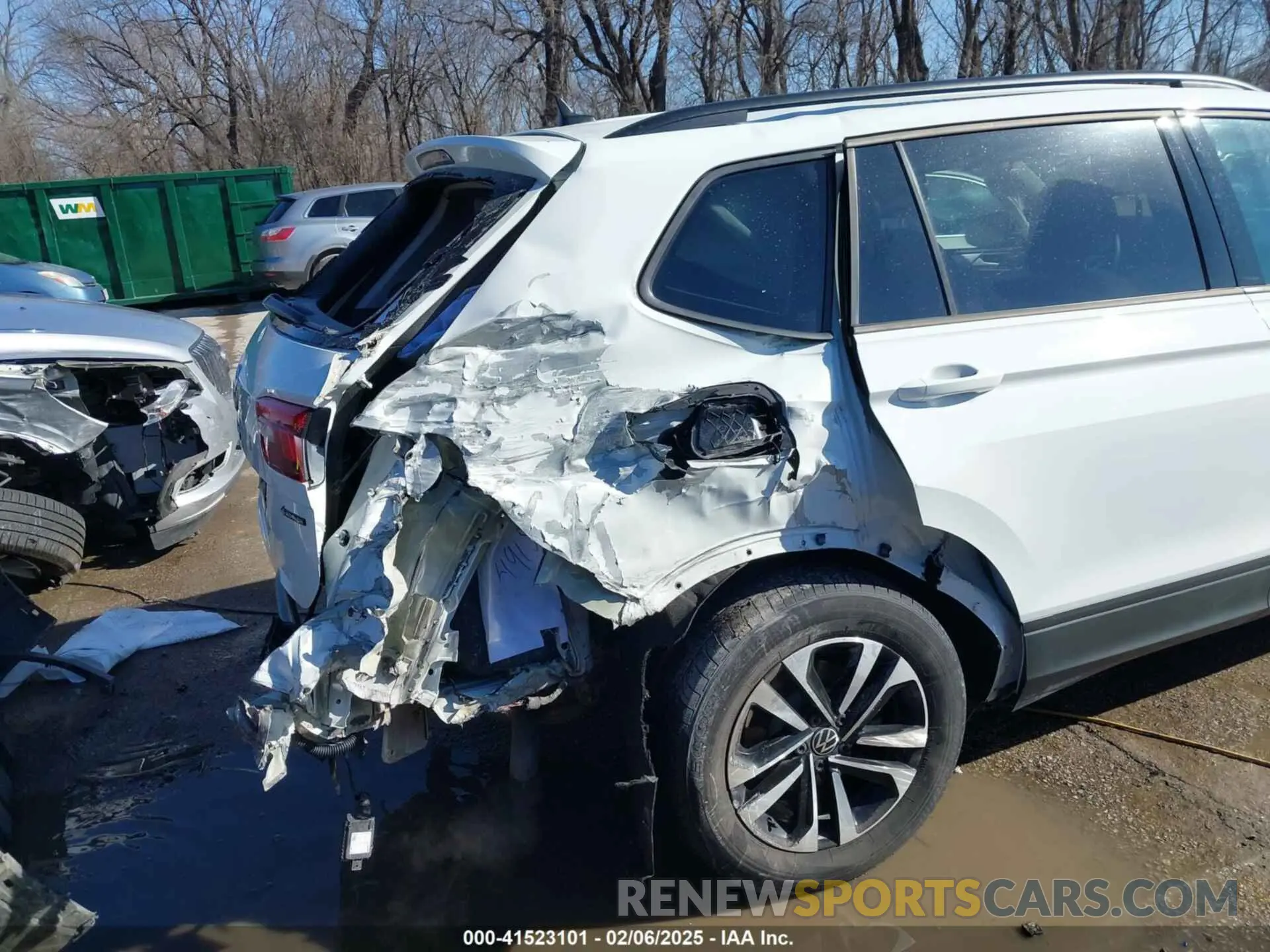 6 fotografías del automóvil dañado 3VV0B7AX5NM042667 VOLKSWAGEN TIGUAN 2022