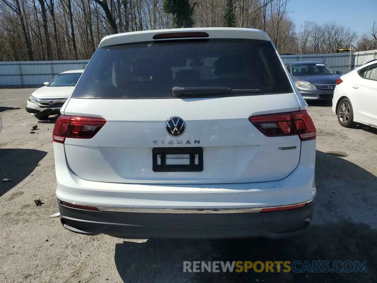 6 fotografías del automóvil dañado 3VV0B7AX6NM012996 VOLKSWAGEN TIGUAN 2022