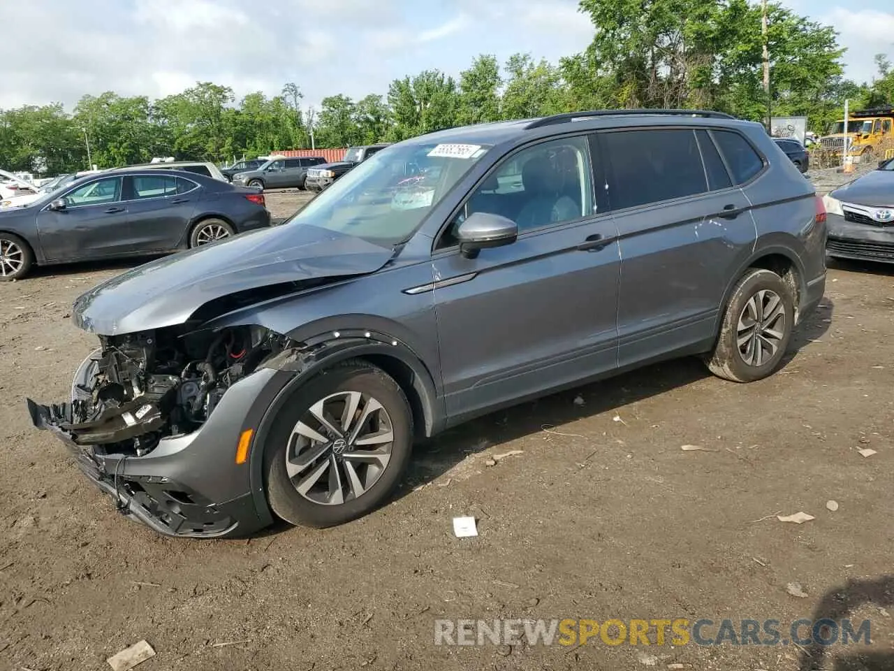 1 fotografías del automóvil dañado 3VV0B7AX7NM173857 VOLKSWAGEN TIGUAN 2022
