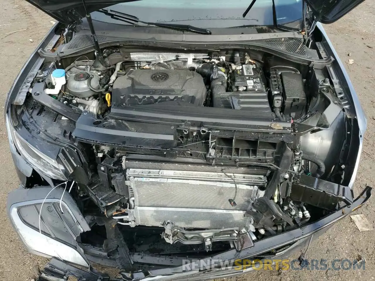 12 fotografías del automóvil dañado 3VV0B7AX7NM173857 VOLKSWAGEN TIGUAN 2022