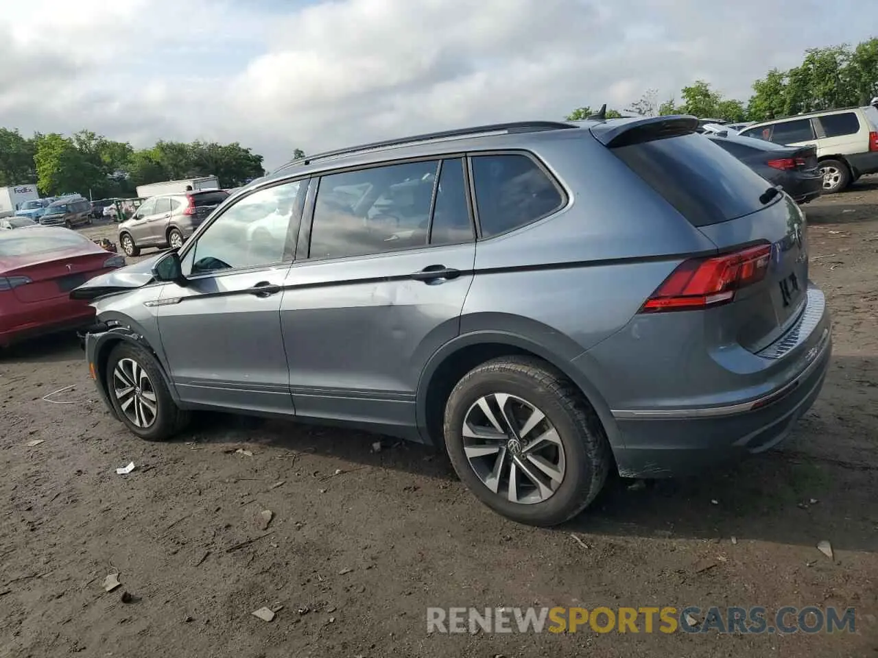 2 fotografías del automóvil dañado 3VV0B7AX7NM173857 VOLKSWAGEN TIGUAN 2022