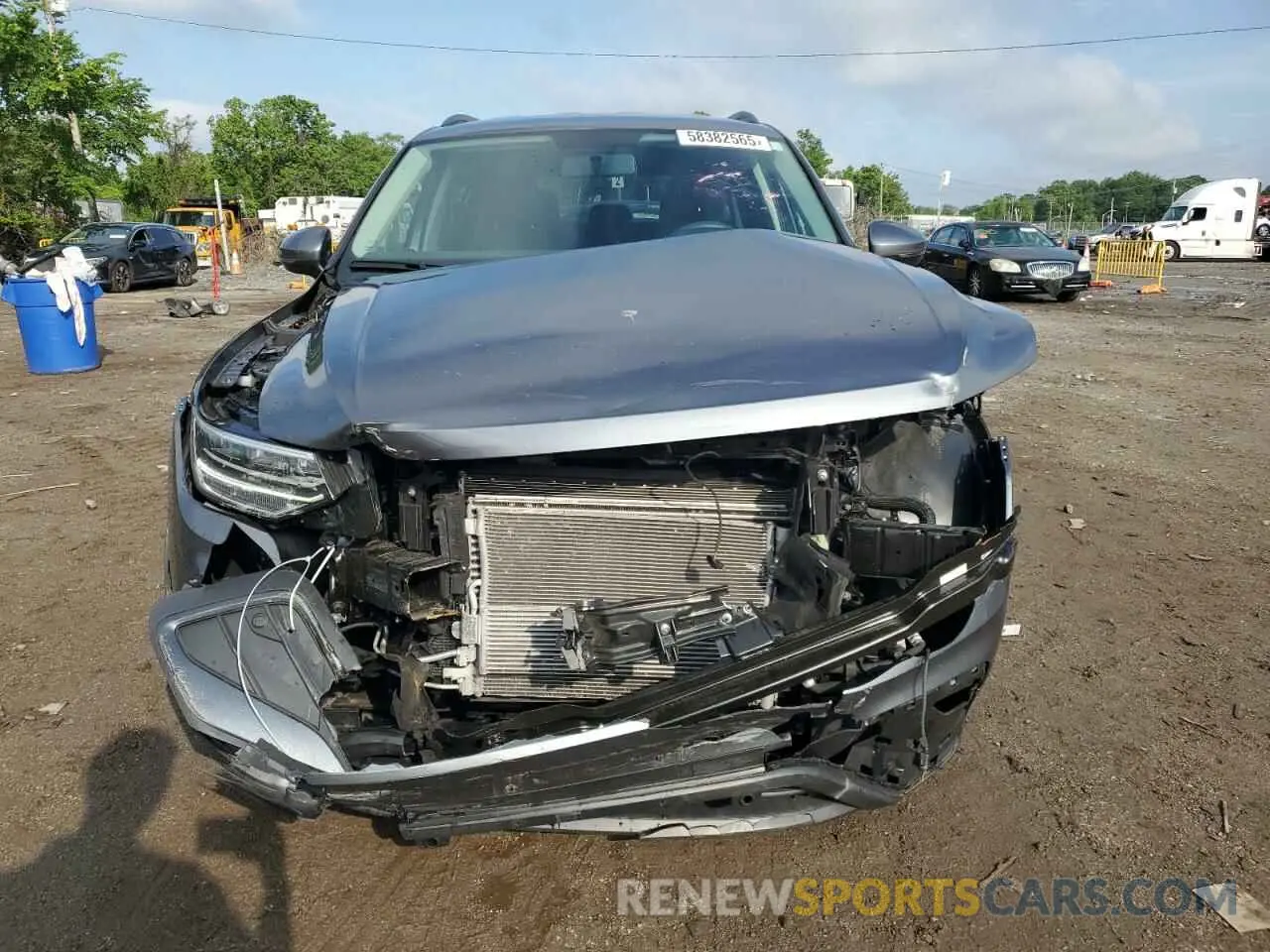 5 fotografías del automóvil dañado 3VV0B7AX7NM173857 VOLKSWAGEN TIGUAN 2022