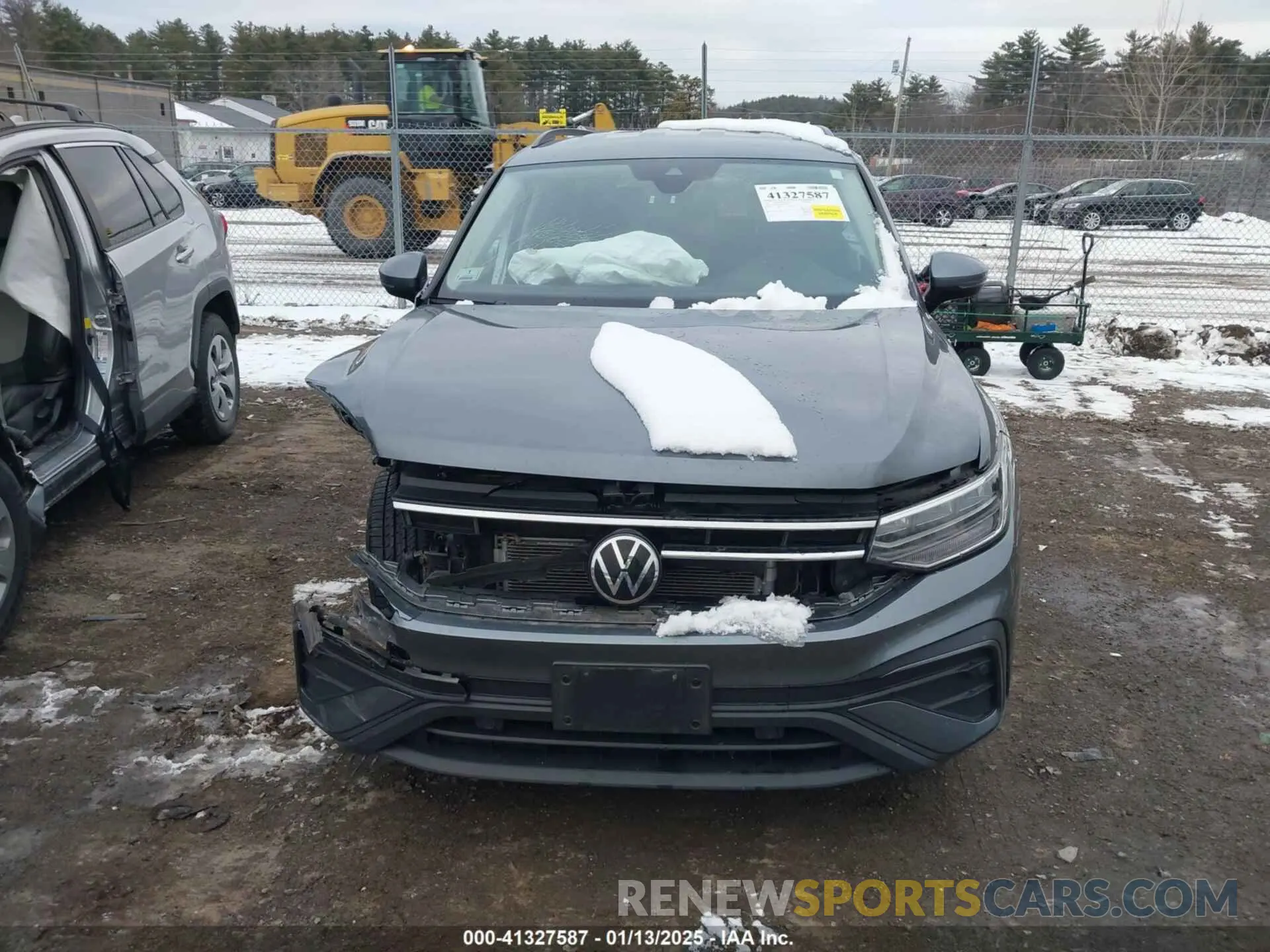 12 fotografías del automóvil dañado 3VV0B7AX9NM032305 VOLKSWAGEN TIGUAN 2022
