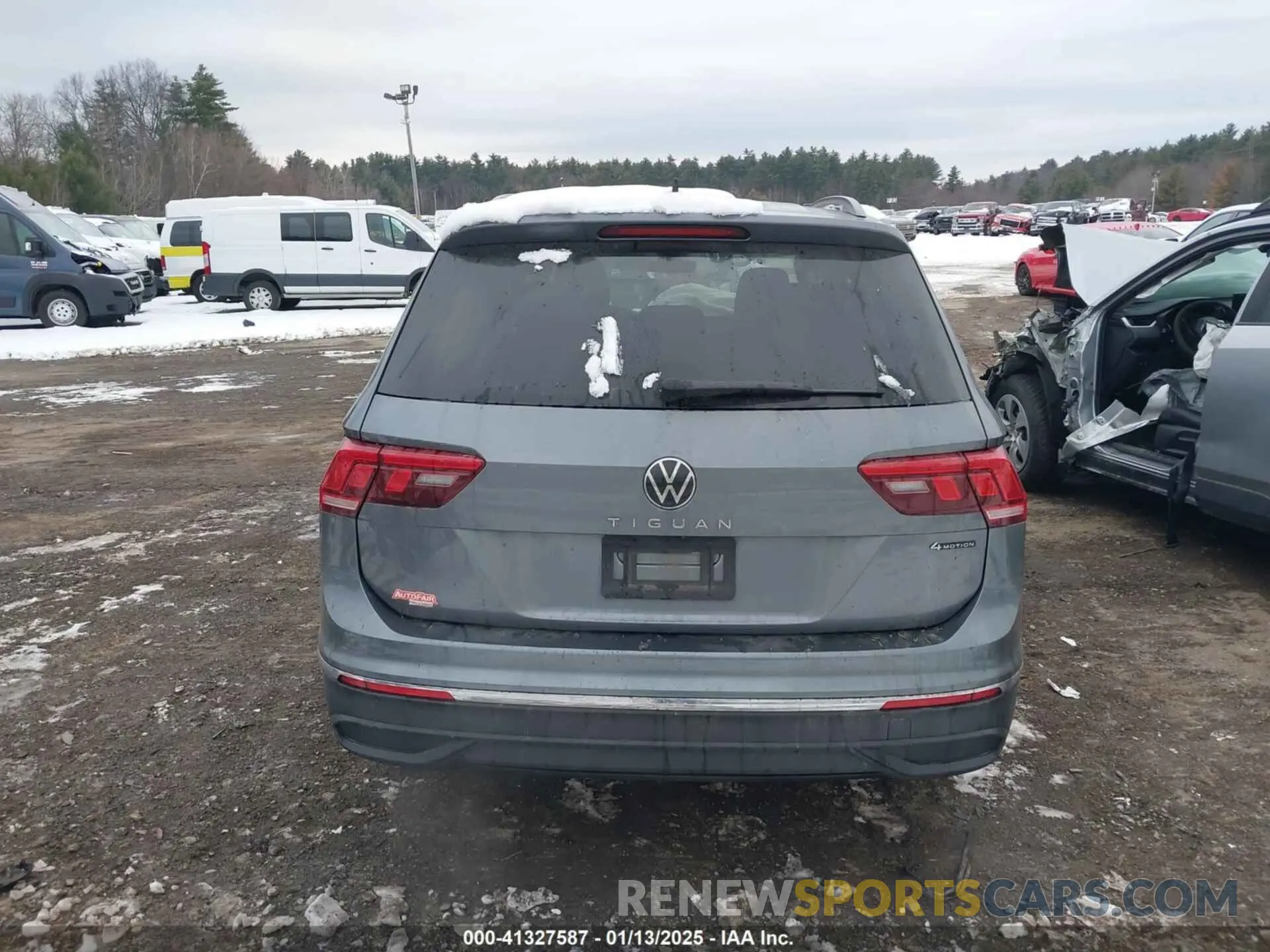 16 fotografías del automóvil dañado 3VV0B7AX9NM032305 VOLKSWAGEN TIGUAN 2022