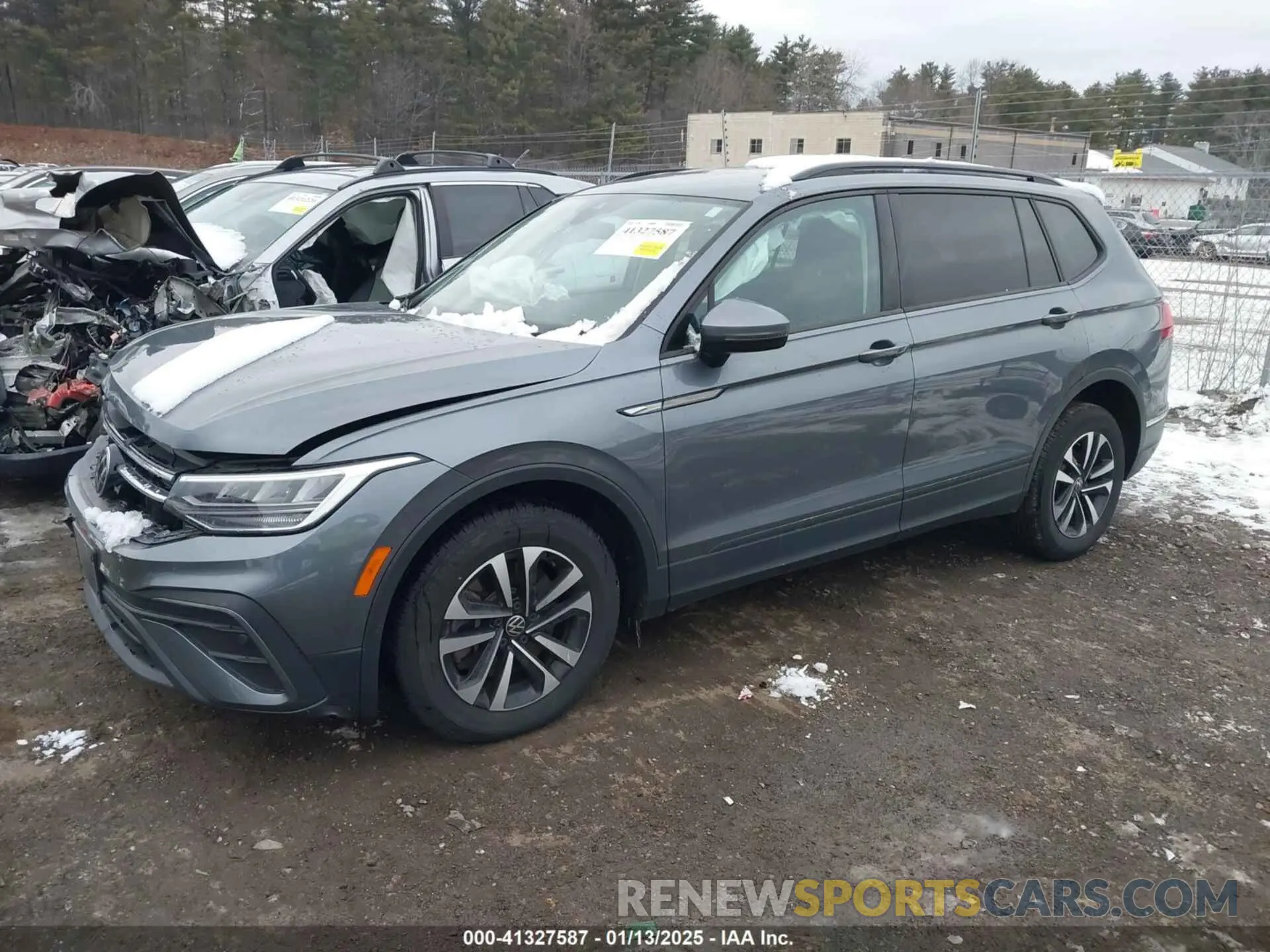 2 fotografías del automóvil dañado 3VV0B7AX9NM032305 VOLKSWAGEN TIGUAN 2022