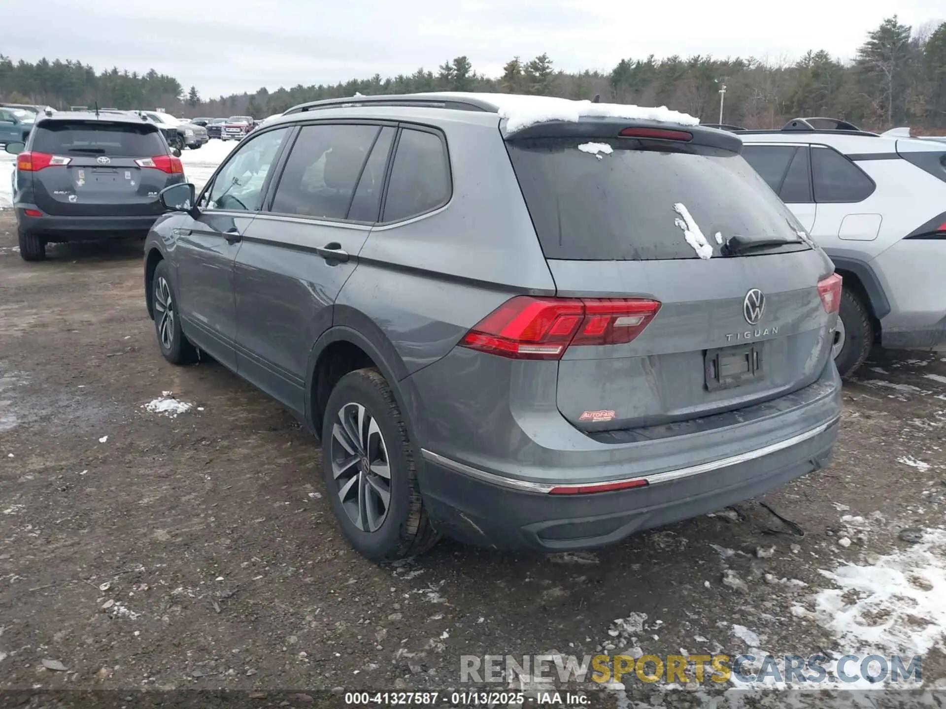 3 fotografías del automóvil dañado 3VV0B7AX9NM032305 VOLKSWAGEN TIGUAN 2022