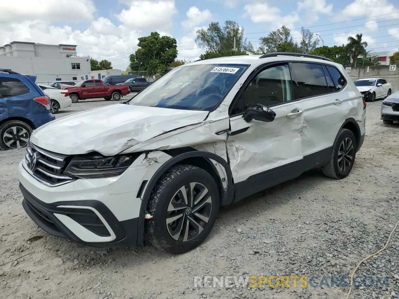 1 fotografías del automóvil dañado 3VV1B7AX5NM143020 VOLKSWAGEN TIGUAN 2022