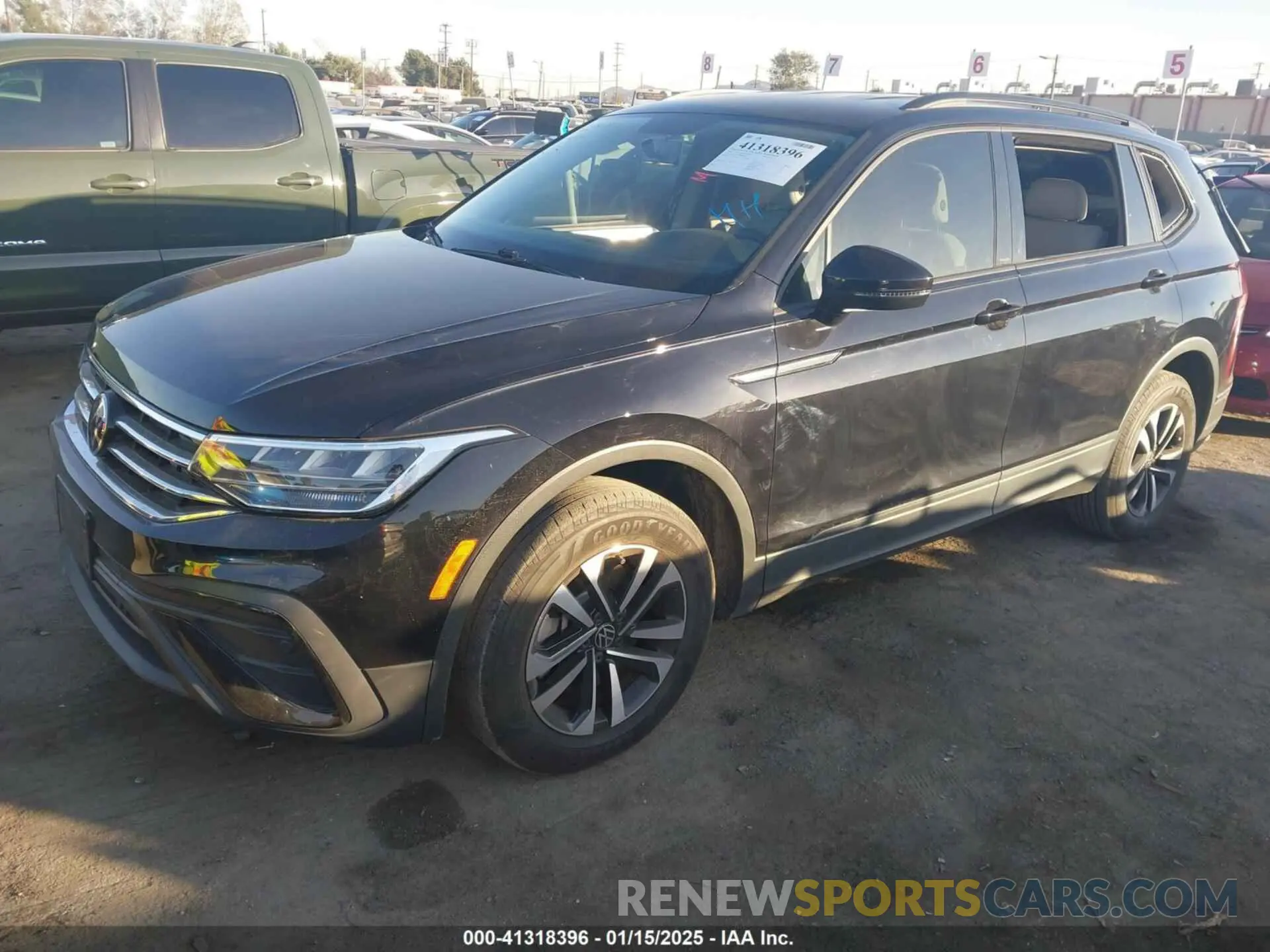 2 fotografías del automóvil dañado 3VV1B7AX9NM124552 VOLKSWAGEN TIGUAN 2022