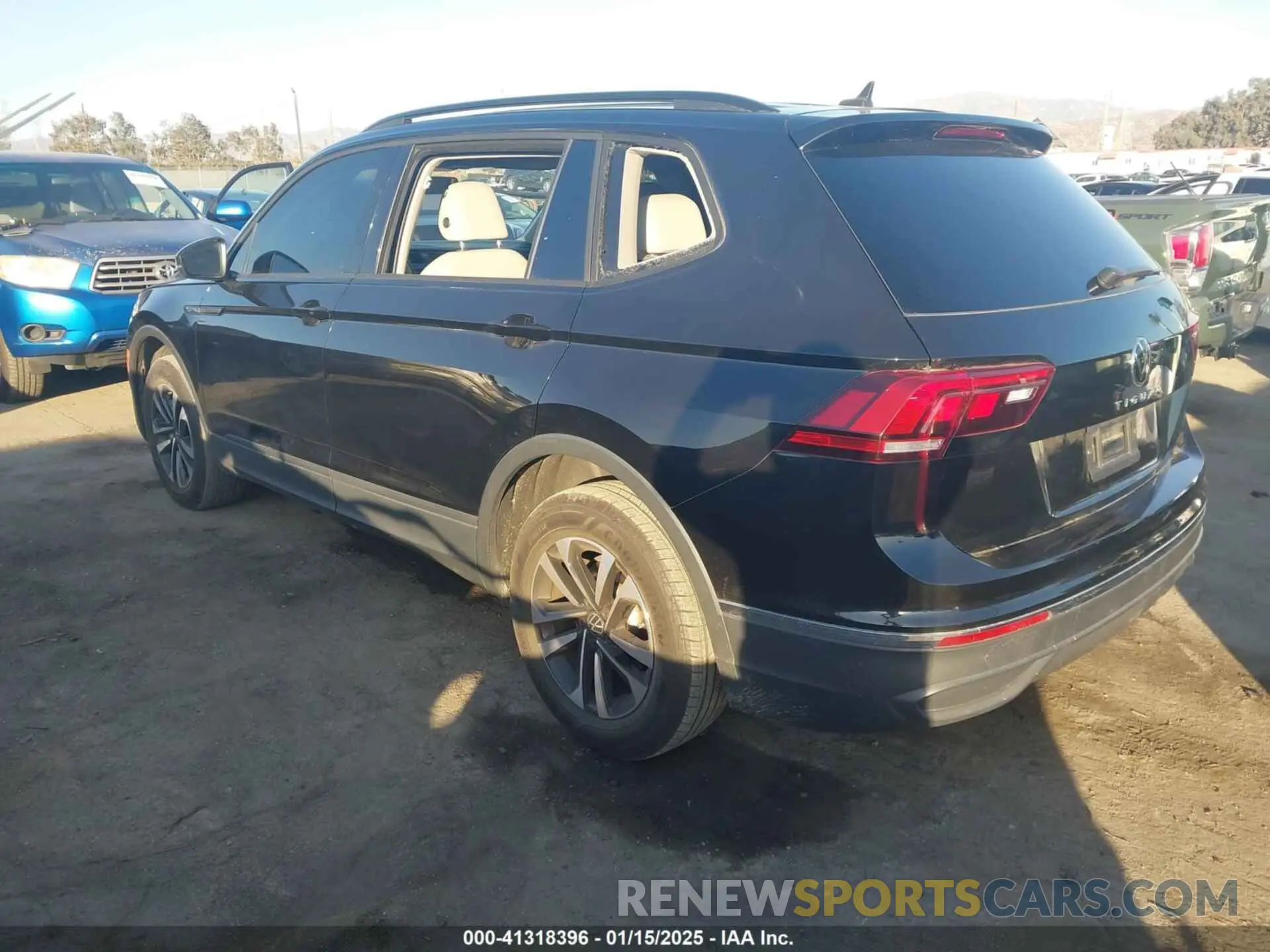 3 fotografías del automóvil dañado 3VV1B7AX9NM124552 VOLKSWAGEN TIGUAN 2022