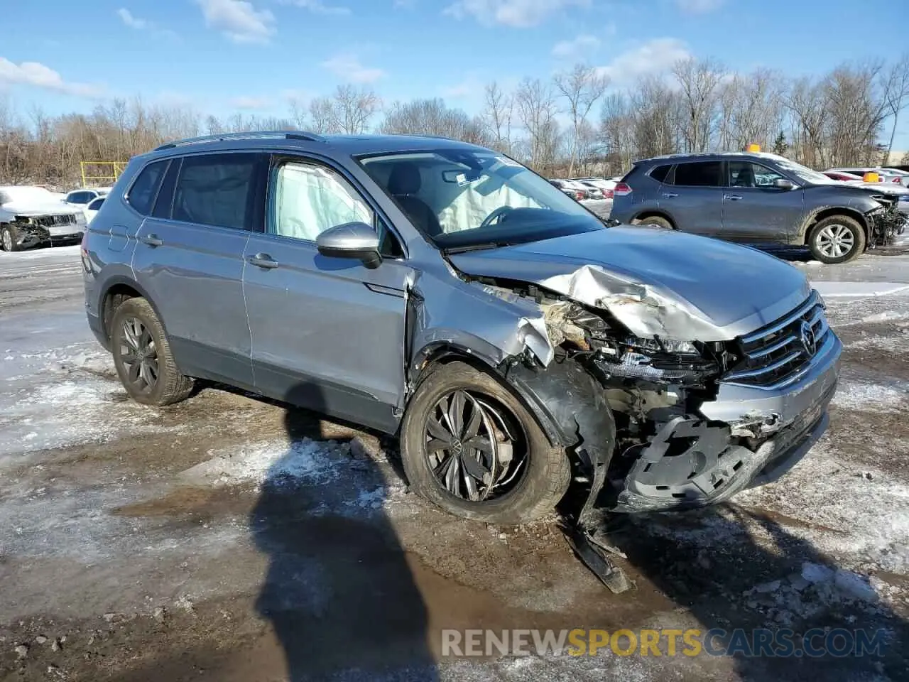 4 fotografías del automóvil dañado 3VV2B7AX0NM061376 VOLKSWAGEN TIGUAN 2022