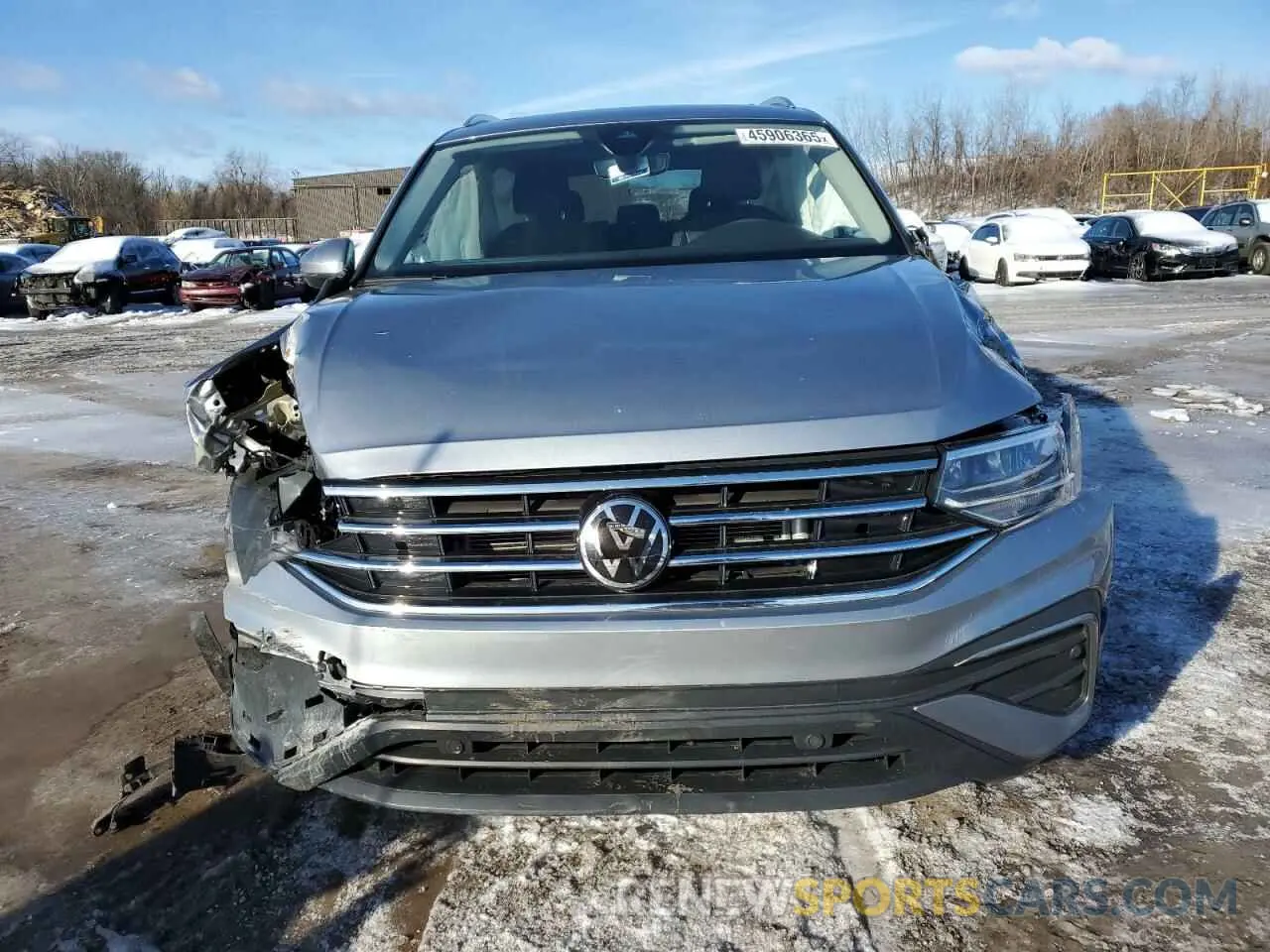 5 fotografías del automóvil dañado 3VV2B7AX0NM061376 VOLKSWAGEN TIGUAN 2022