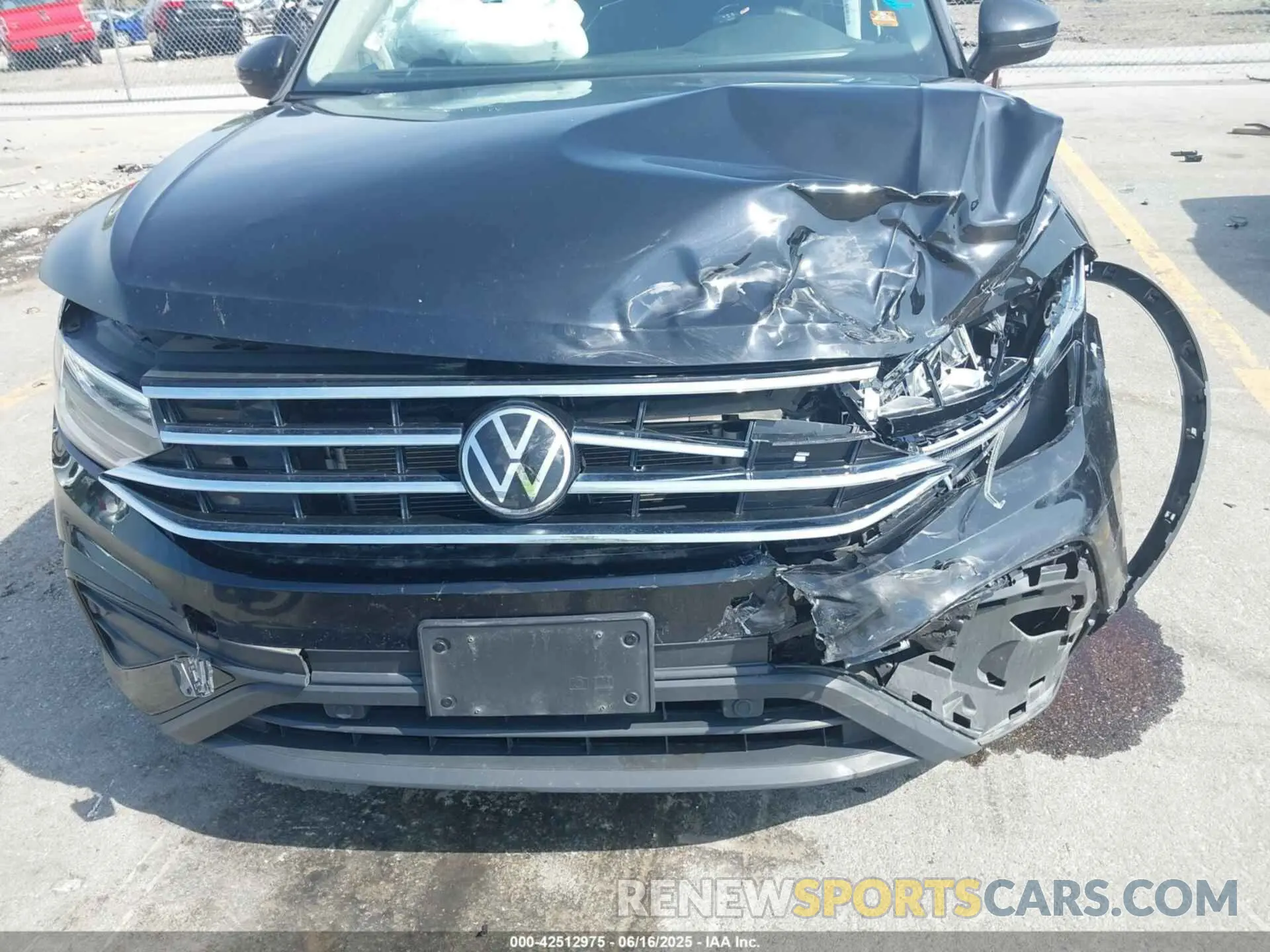 6 fotografías del automóvil dañado 3VV2B7AX0NM146315 VOLKSWAGEN TIGUAN 2022