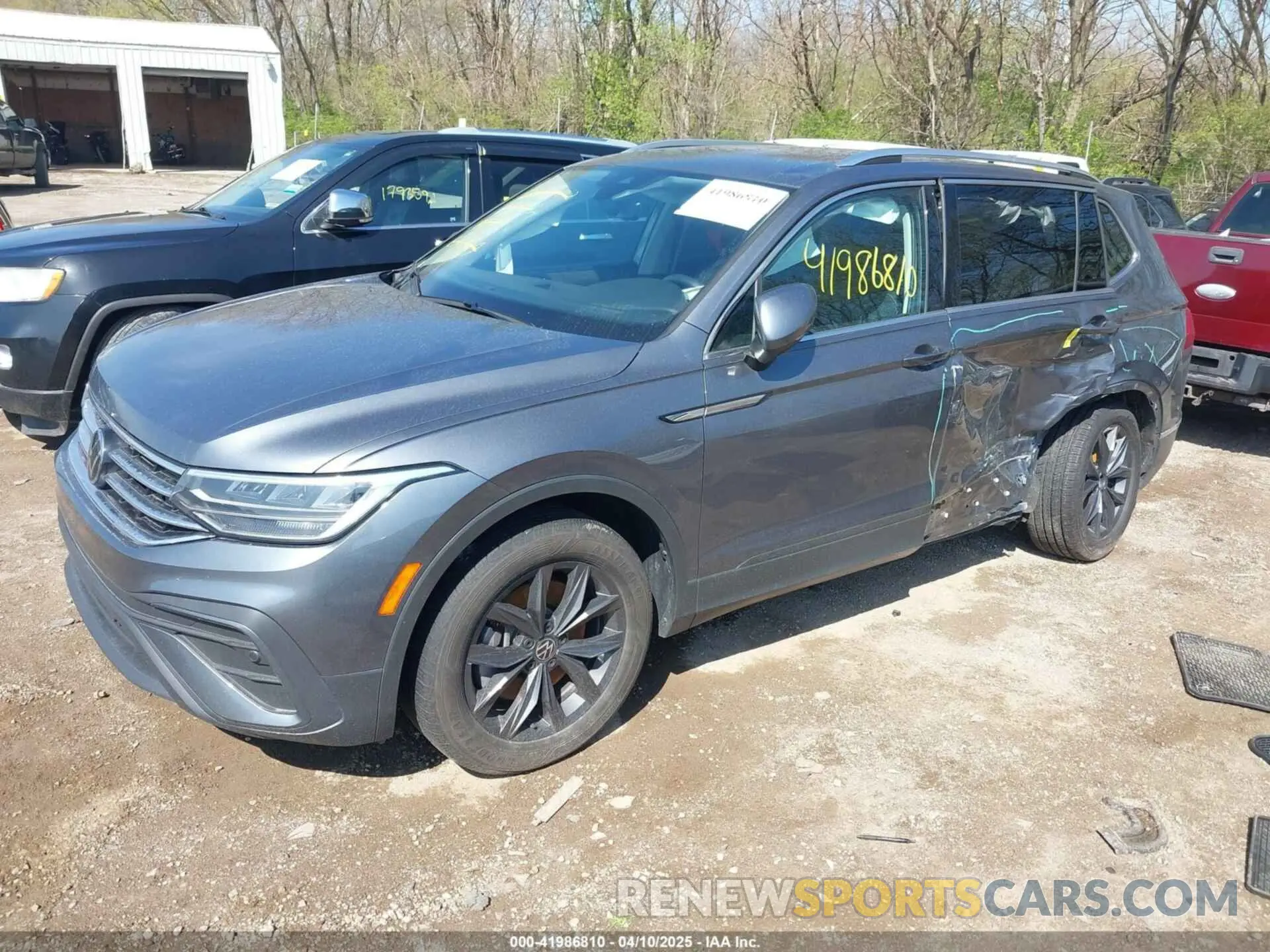 2 fotografías del automóvil dañado 3VV2B7AX1NM018729 VOLKSWAGEN TIGUAN 2022