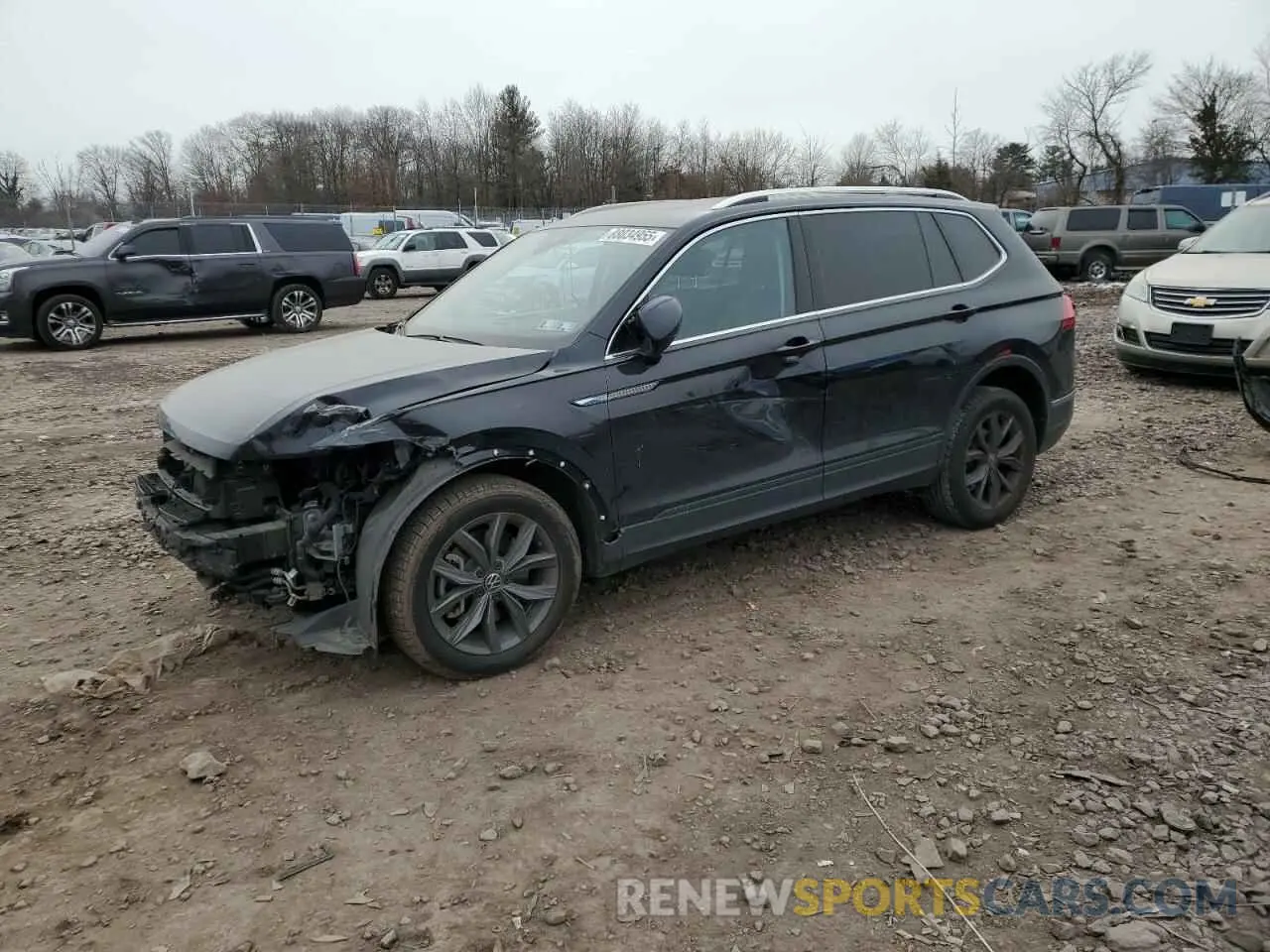 1 fotografías del automóvil dañado 3VV2B7AX3NM173301 VOLKSWAGEN TIGUAN 2022