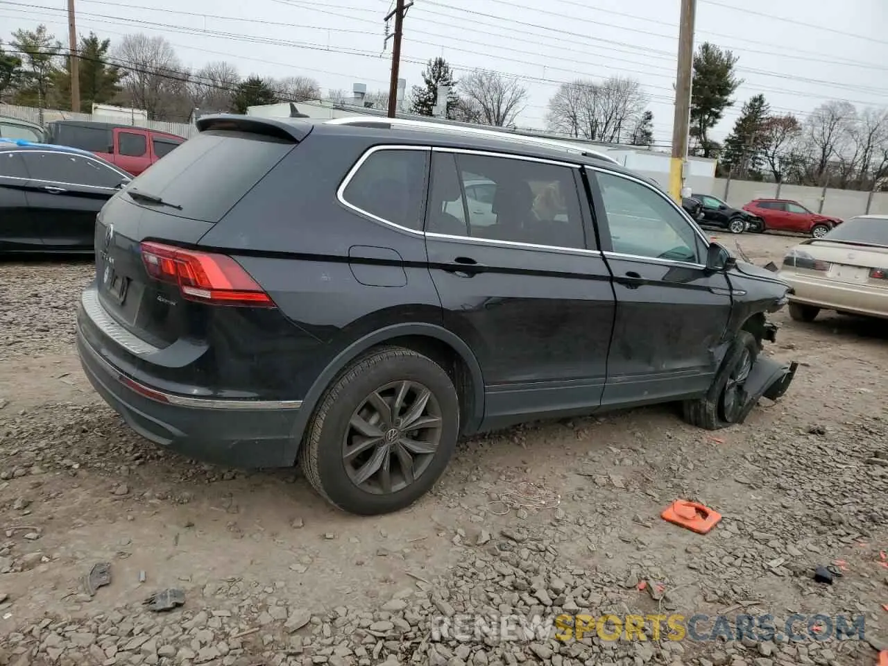 3 fotografías del automóvil dañado 3VV2B7AX3NM173301 VOLKSWAGEN TIGUAN 2022